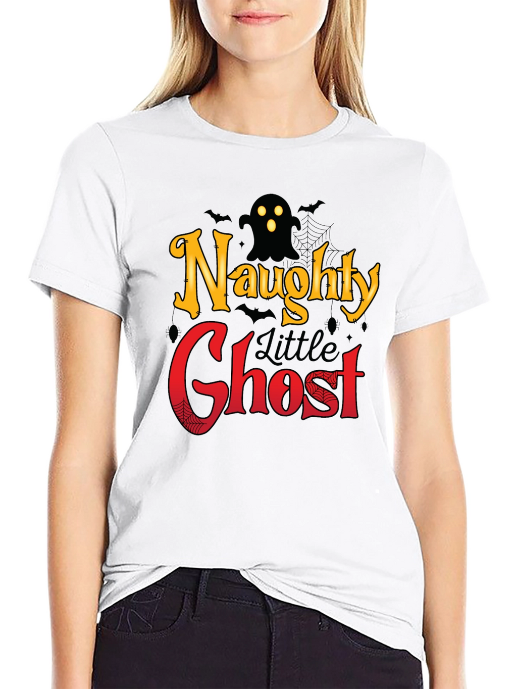 Naughty Little Ghost Halloween T-Shirt