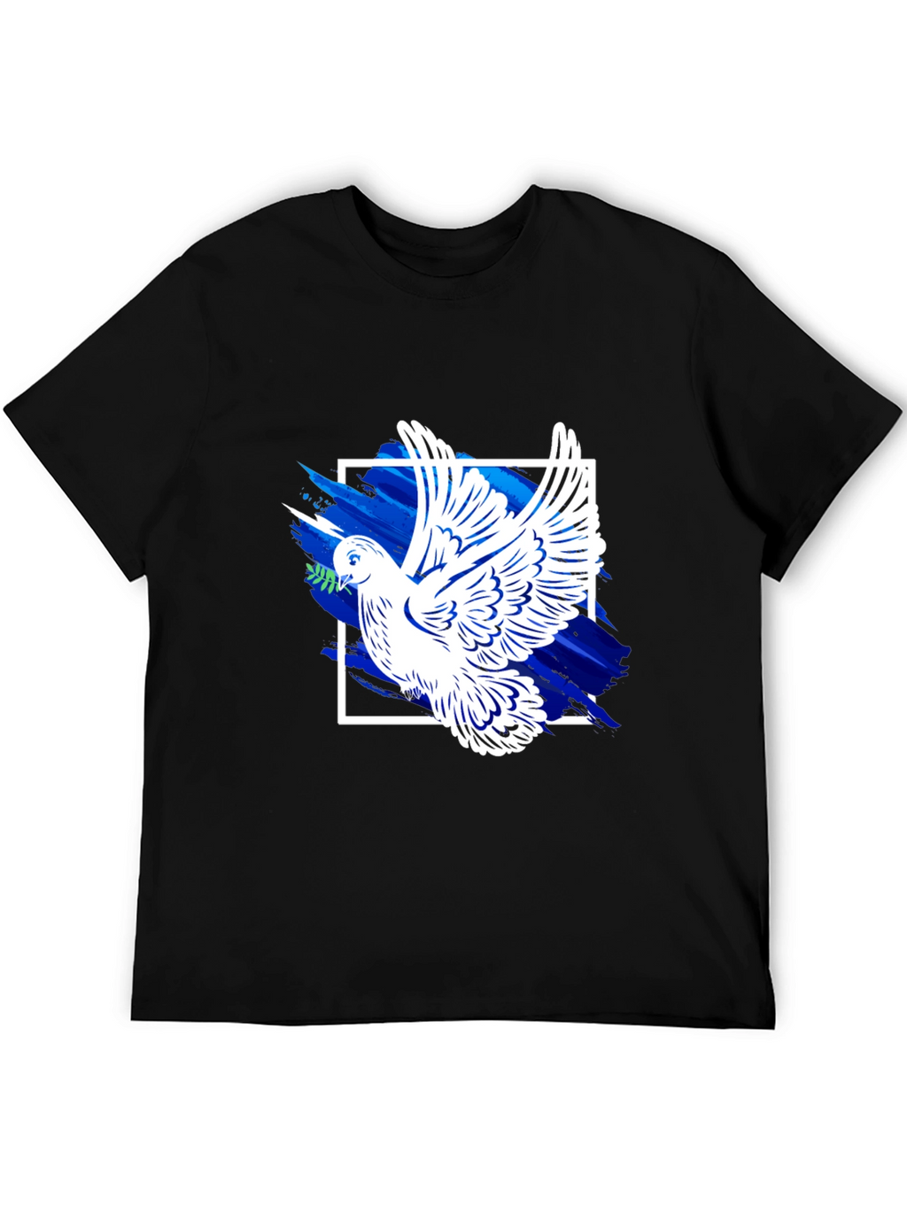 Peace Dove Graphic T-Shirt - Stylish Black Tee