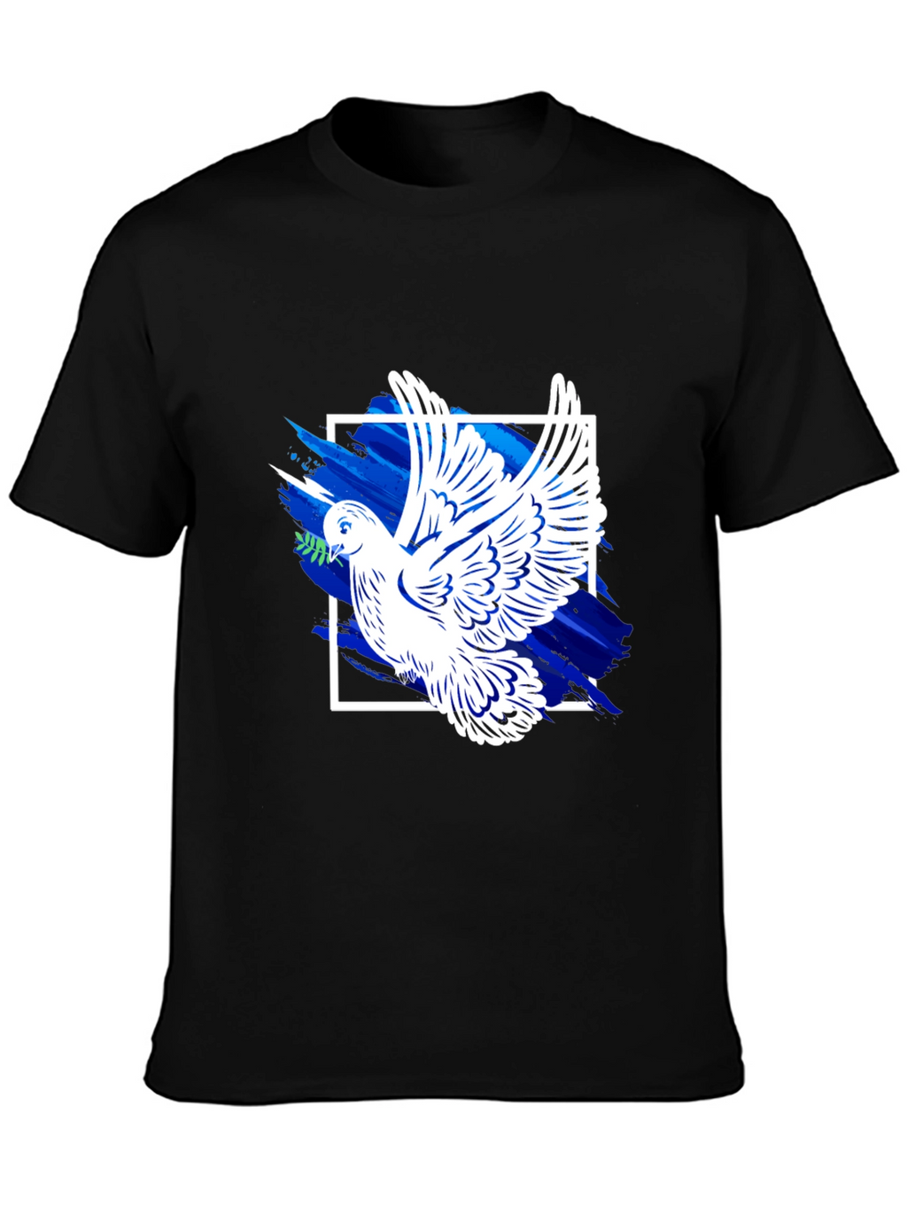 Peace Dove Graphic T-Shirt - Stylish Black Tee