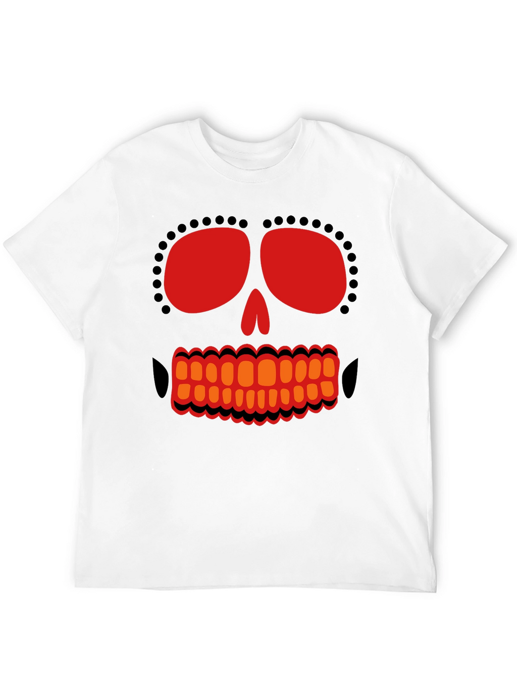 Day of the Dead Skull Graphic T-Shirt