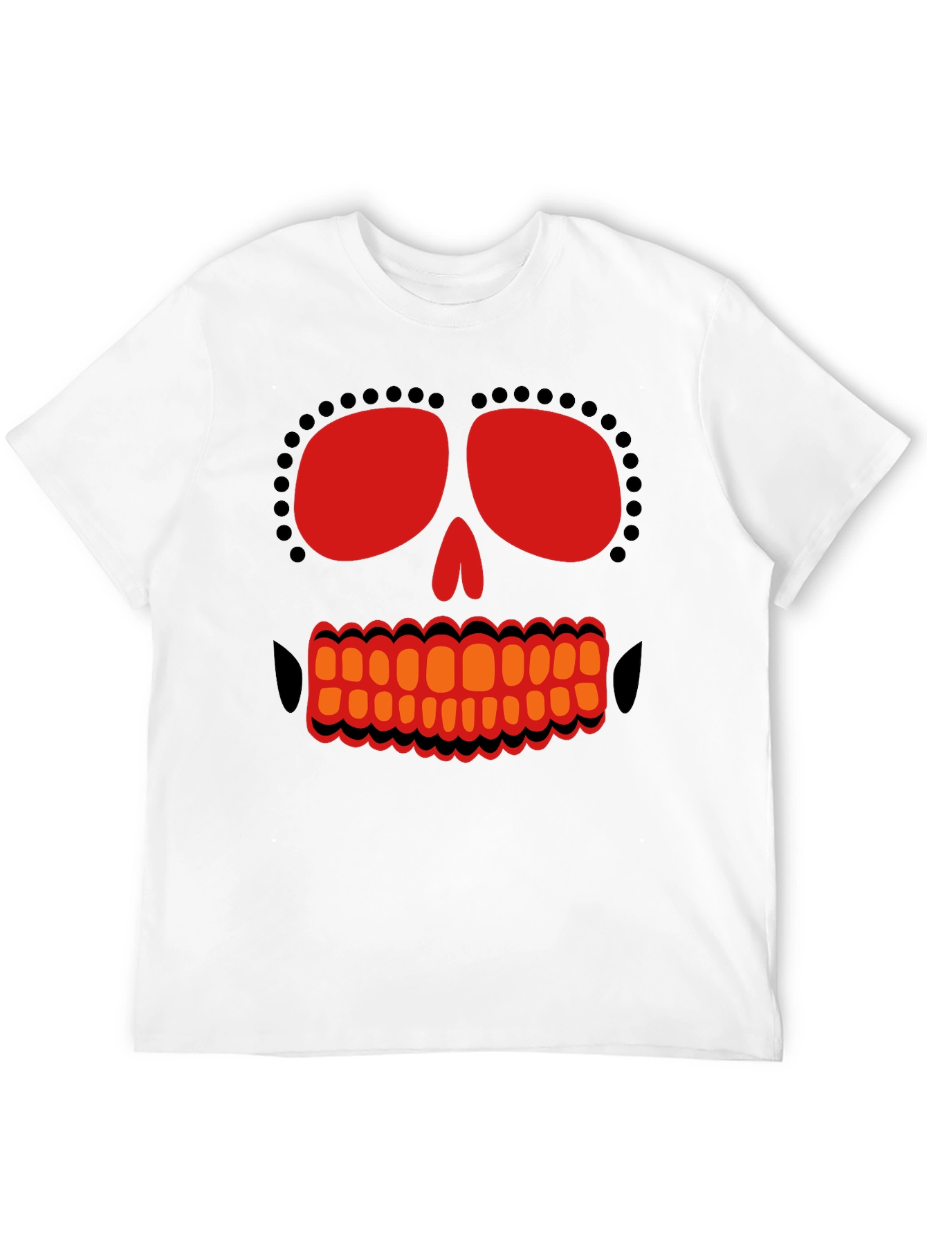 Day of the Dead Skull Graphic T-Shirt