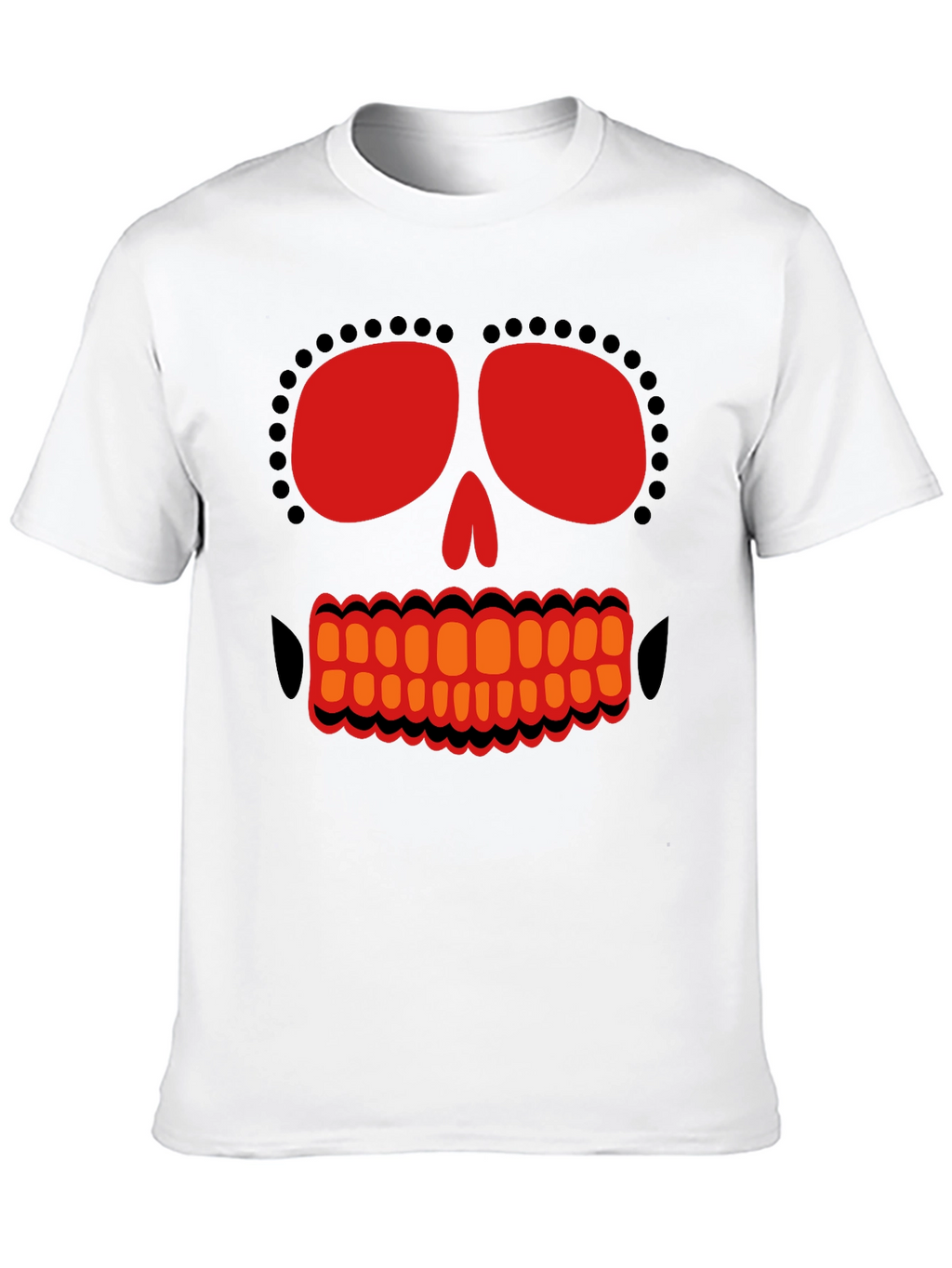 Day of the Dead Skull Graphic T-Shirt