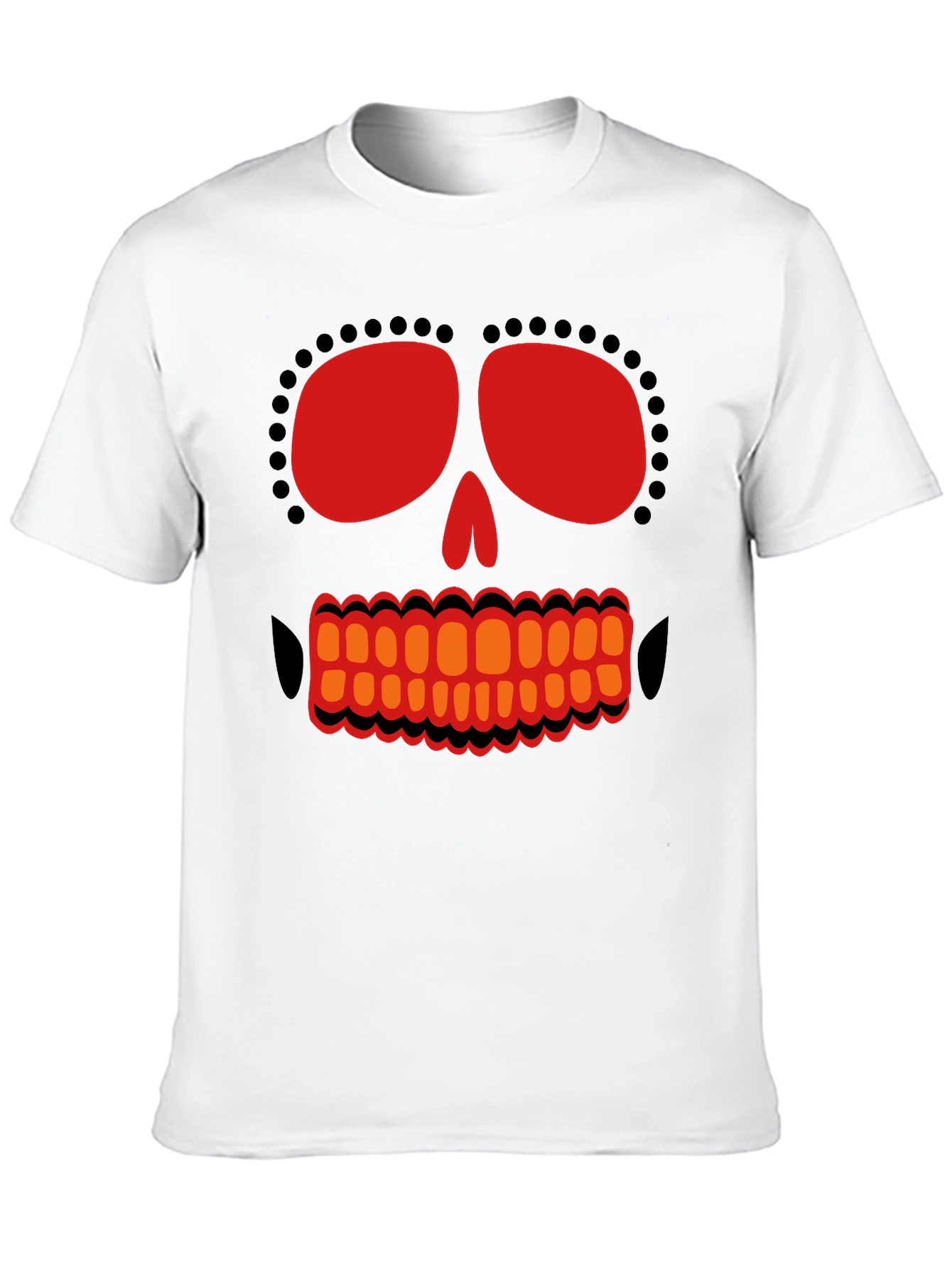 Day of the Dead Skull Graphic T-Shirt