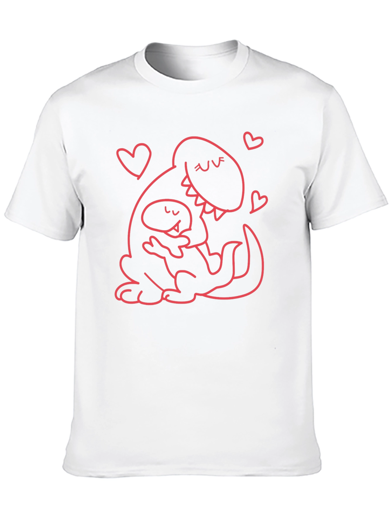 Dino Mom T-Shirt - Black Graphic Print Casual