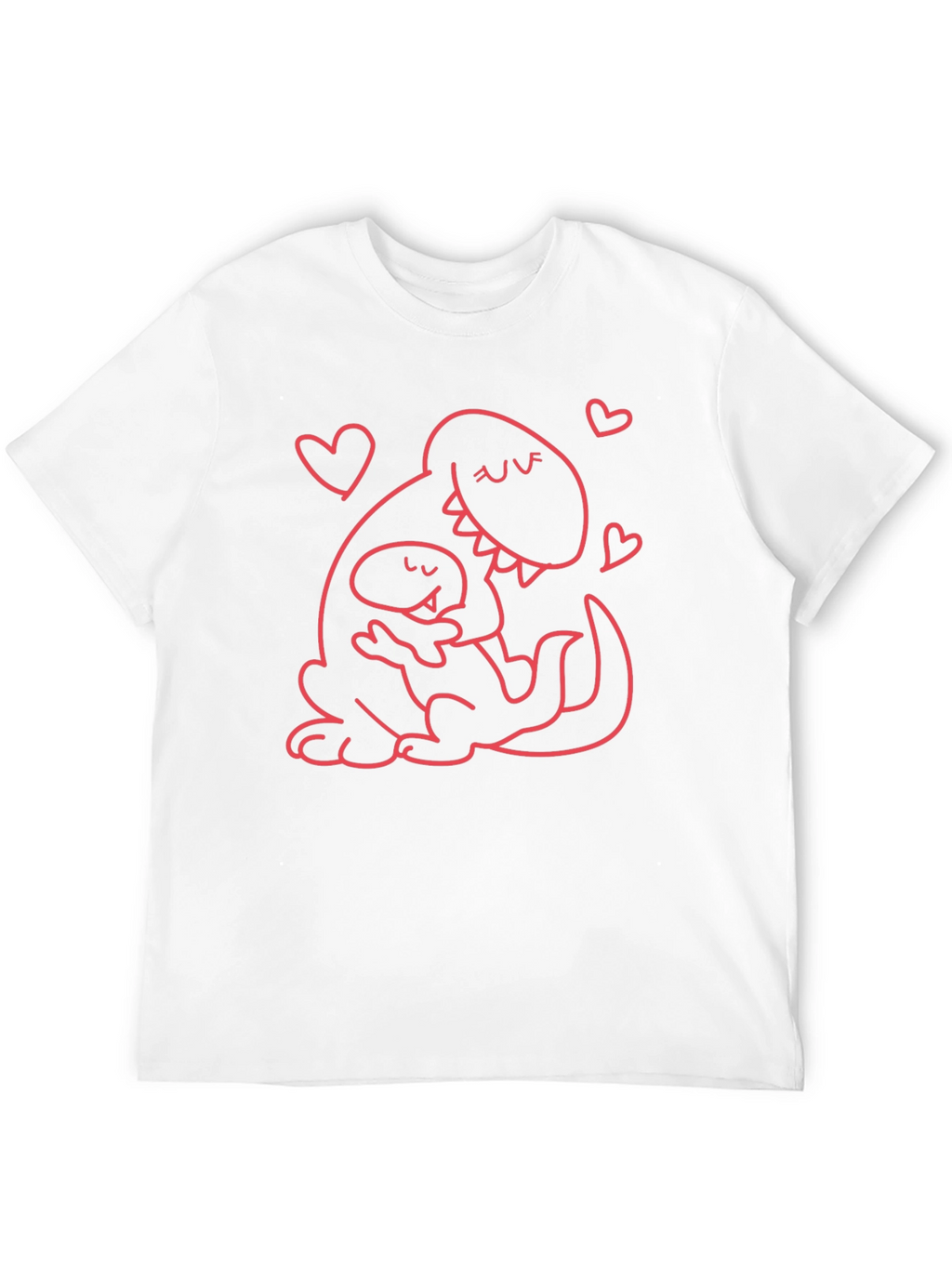 Dino Mom T-Shirt - Black Graphic Print Casual