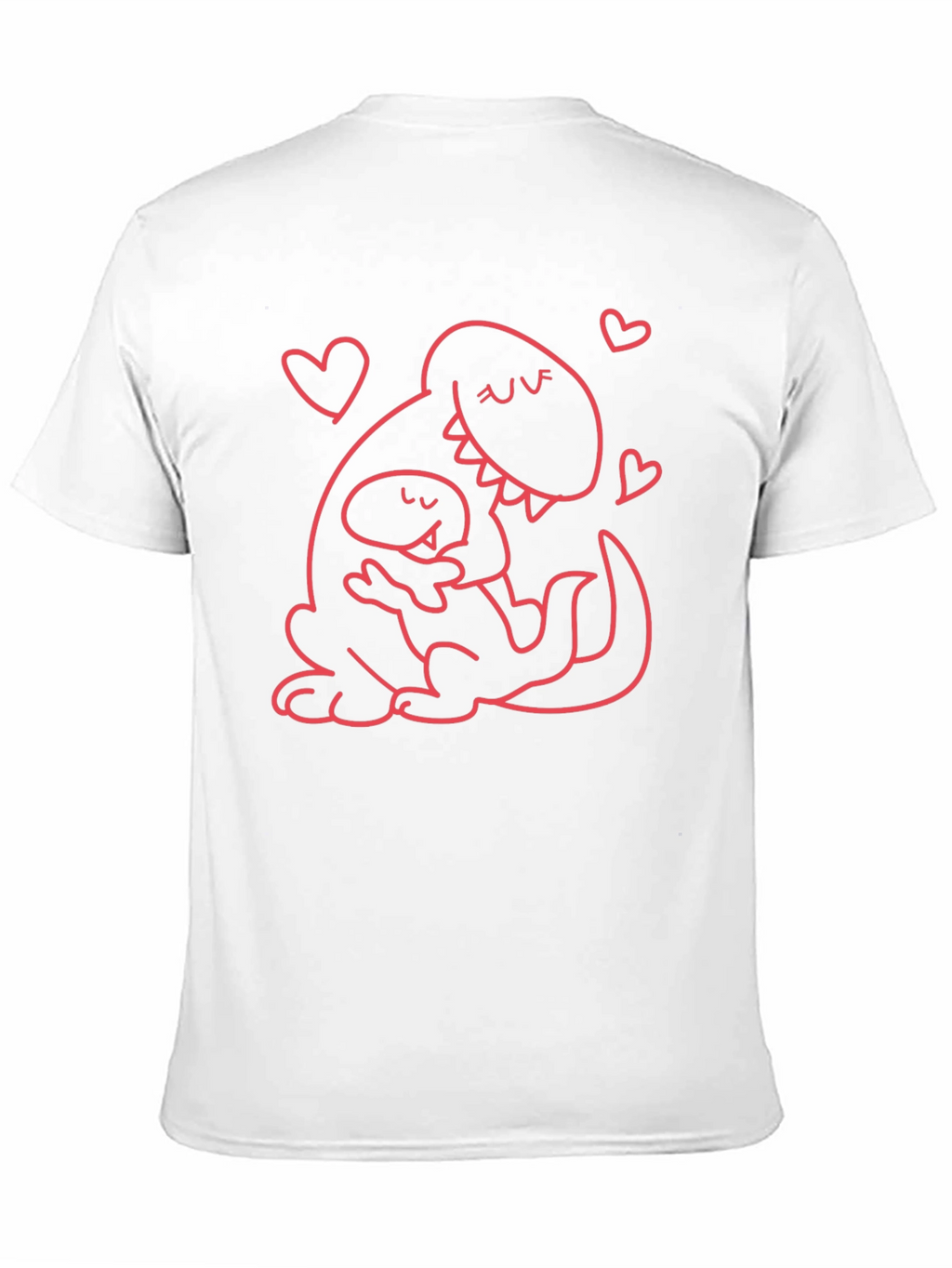 Dino Mom T-Shirt - Black Graphic Print Casual