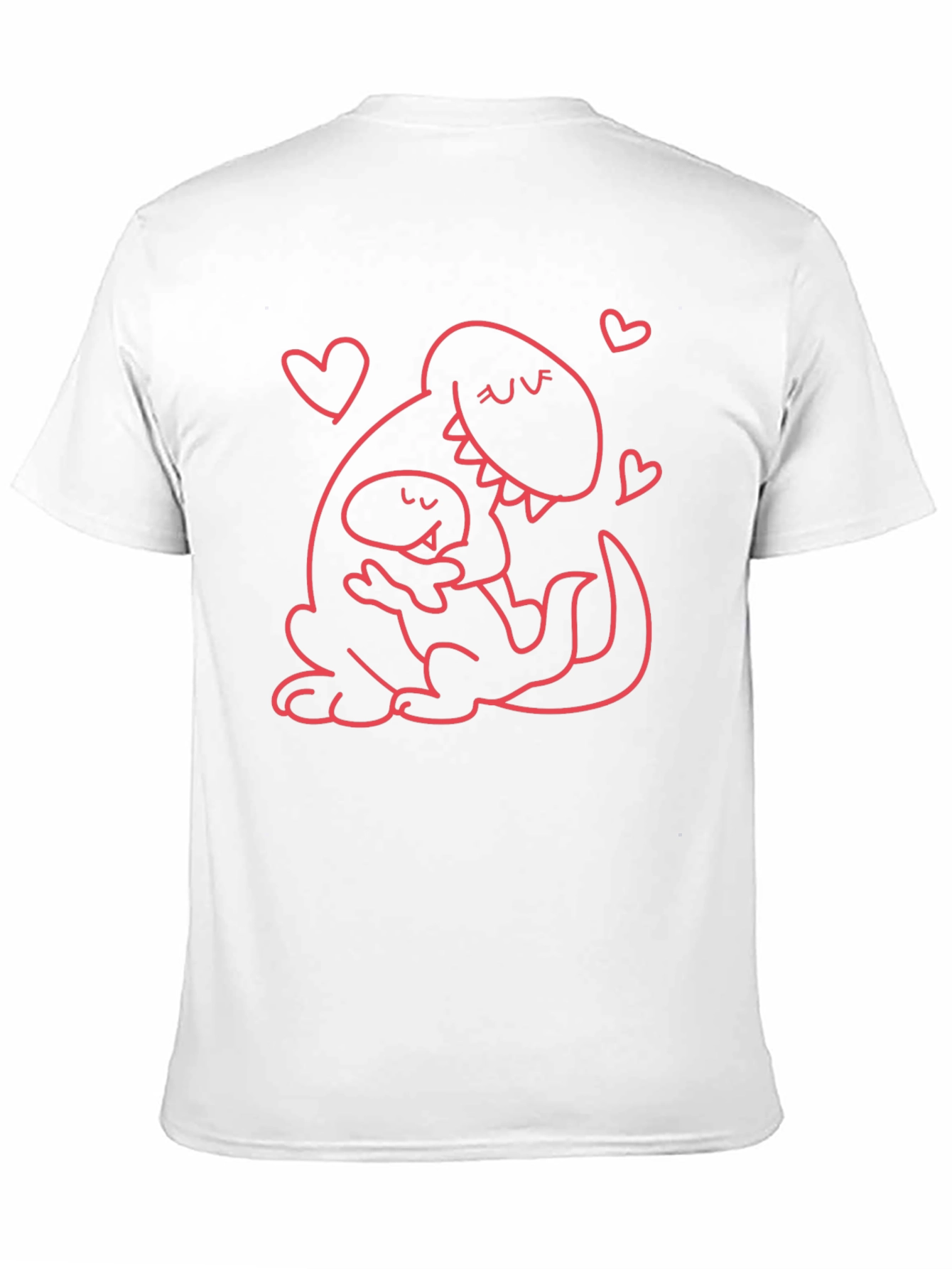 Dino Mom T-Shirt - Black Graphic Print Casual