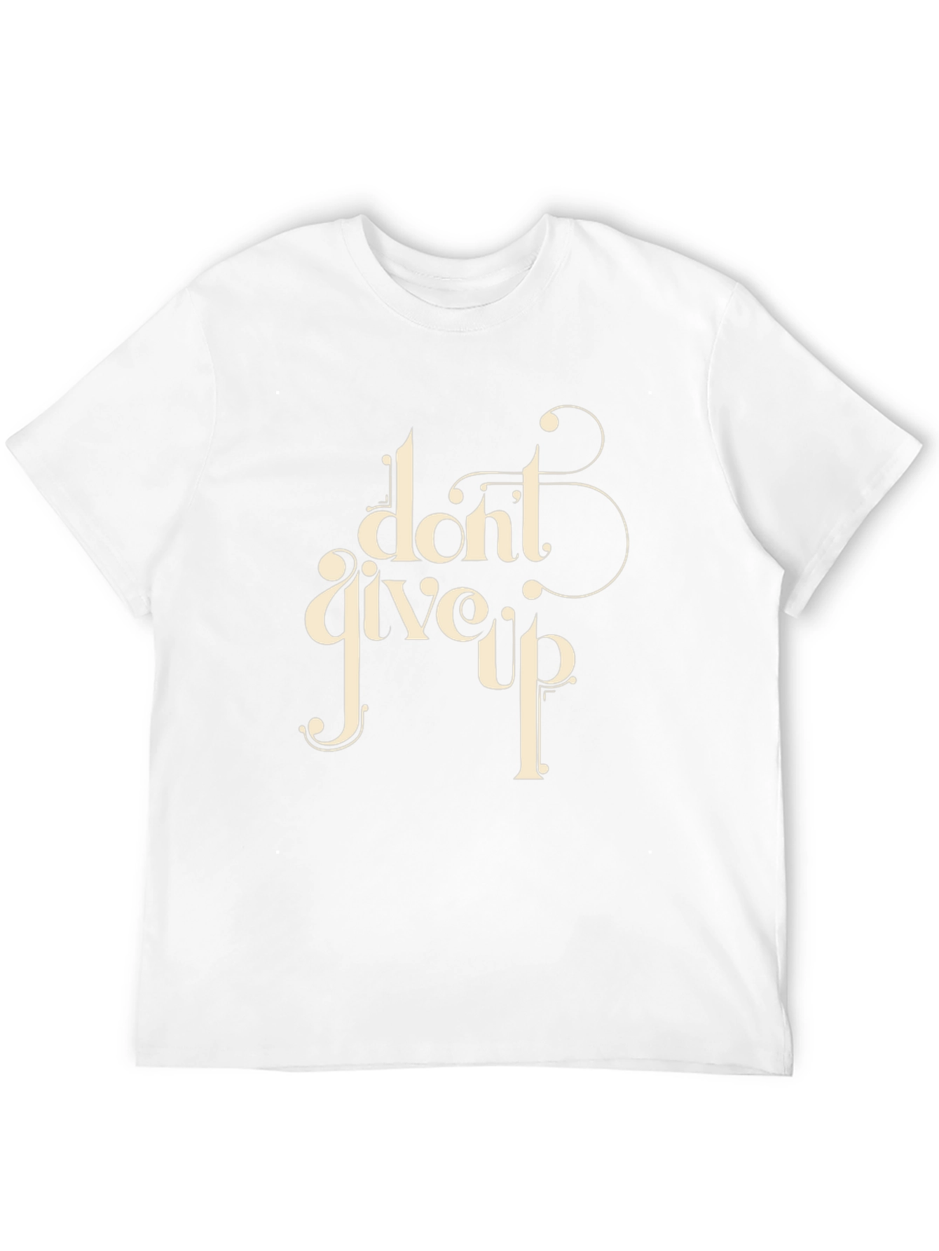 Dont Give Up Graphic Tee - Black