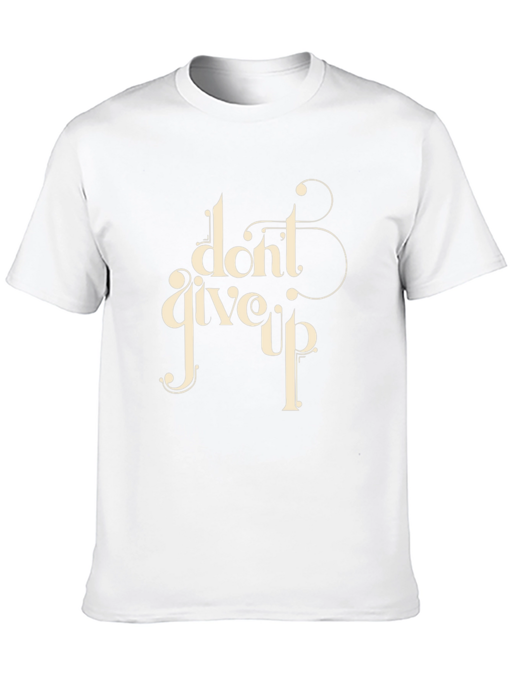 Dont Give Up Graphic Tee - Black
