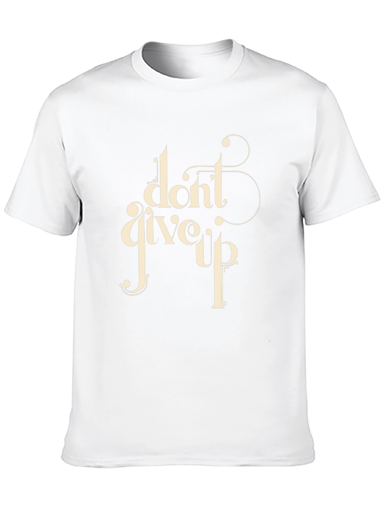 Dont Give Up Graphic Tee - Black