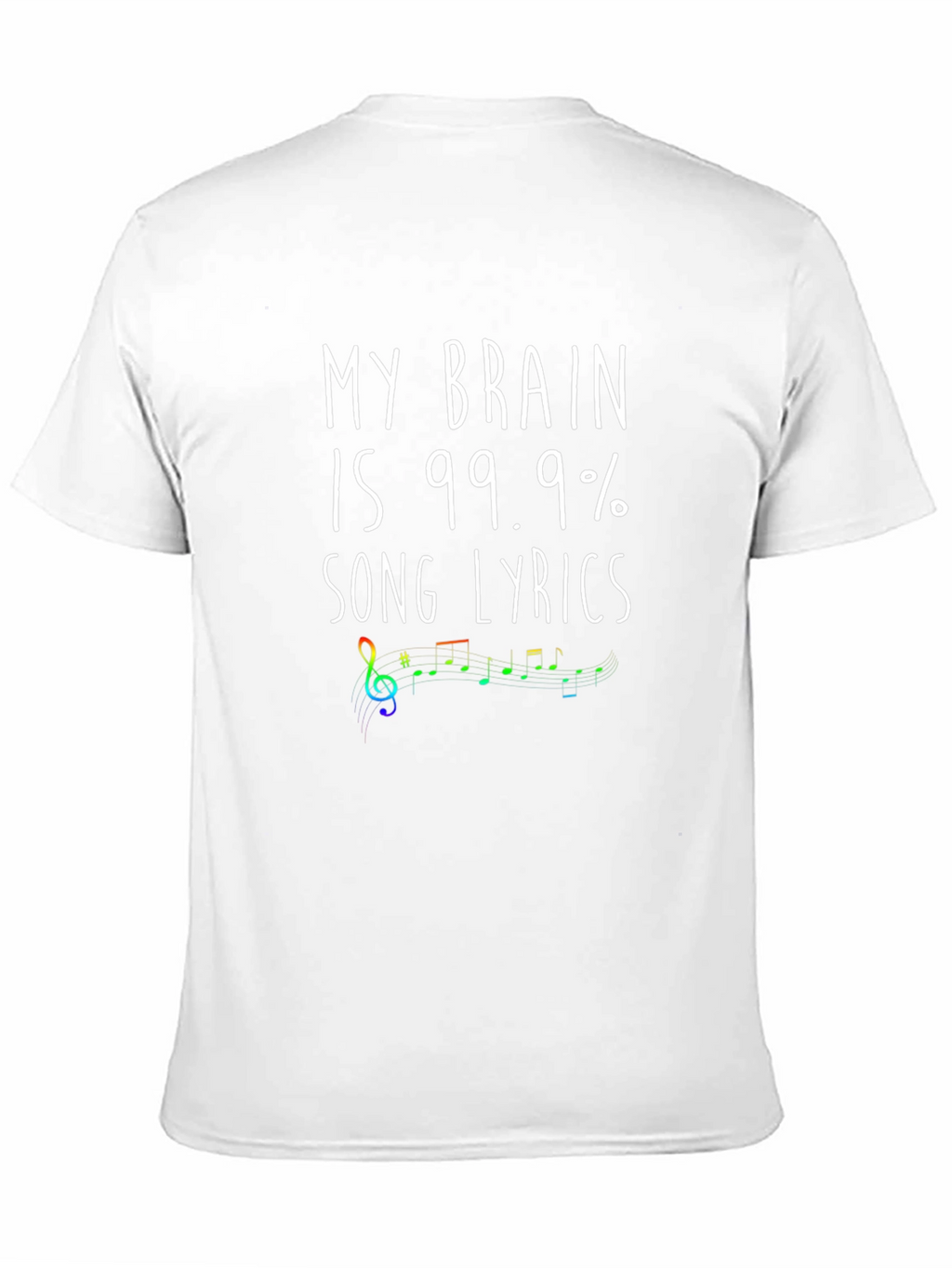 Song Lyrics Brain T-Shirt - Music Lover Tee