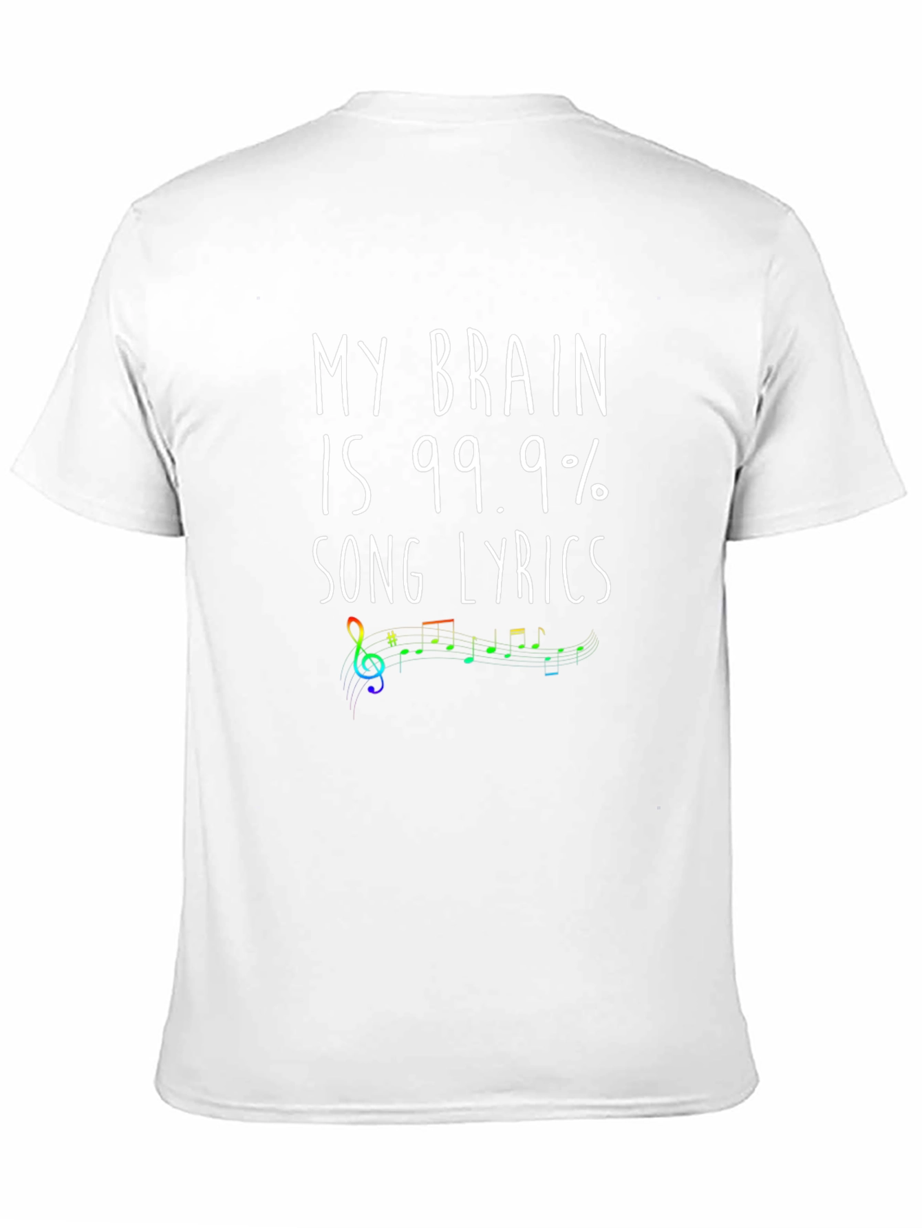 Song Lyrics Brain T-Shirt - Music Lover Tee