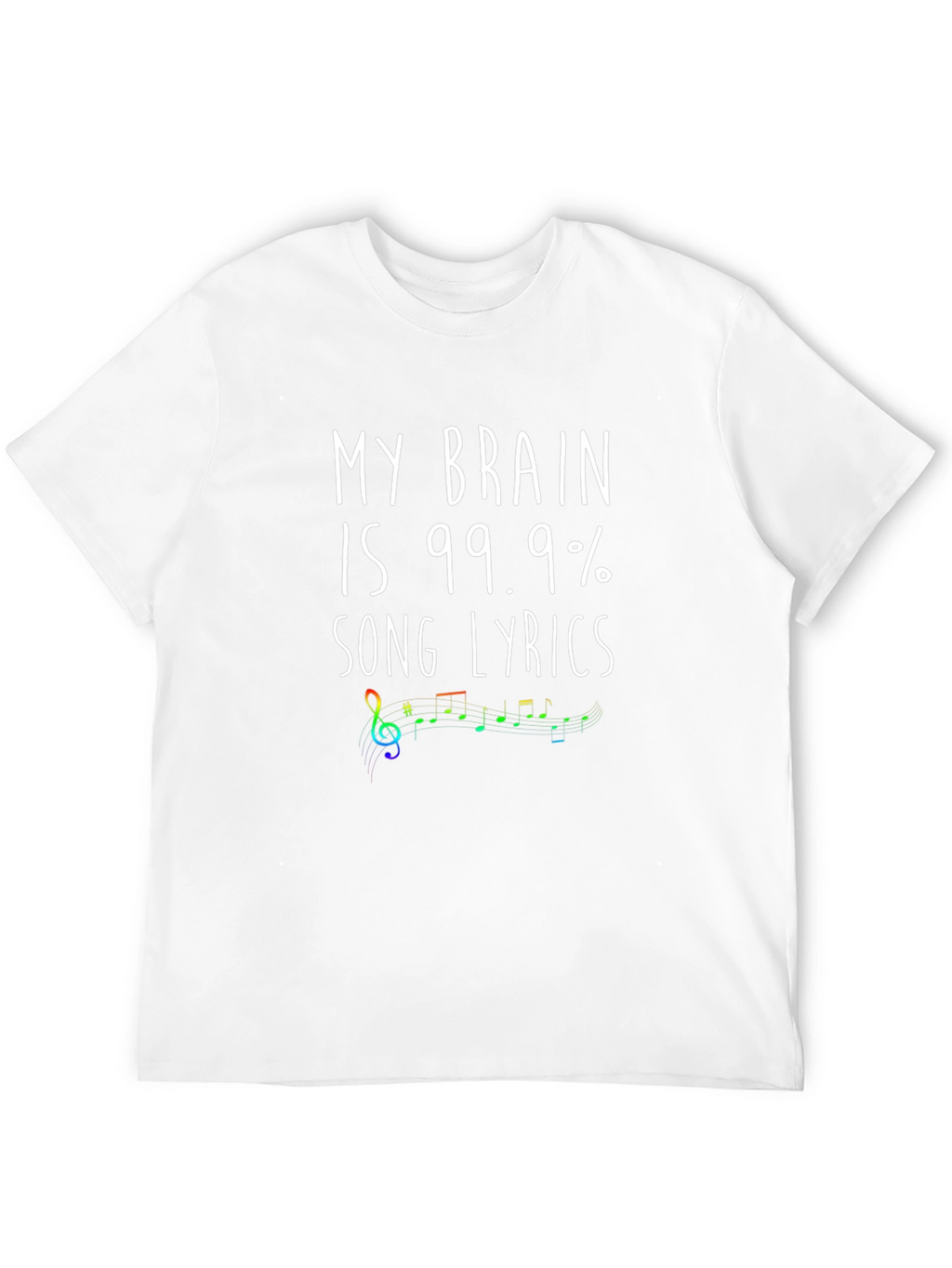Song Lyrics Brain T-Shirt - Music Lover Tee