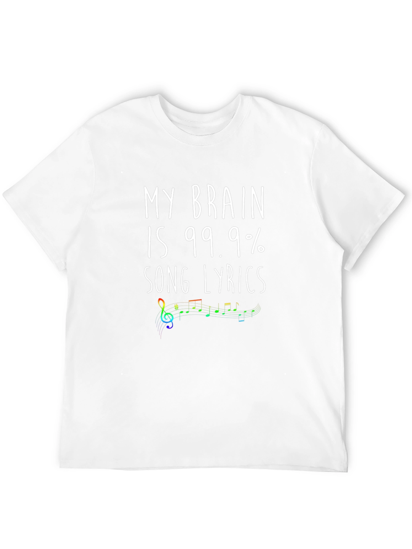 Song Lyrics Brain T-Shirt - Music Lover Tee