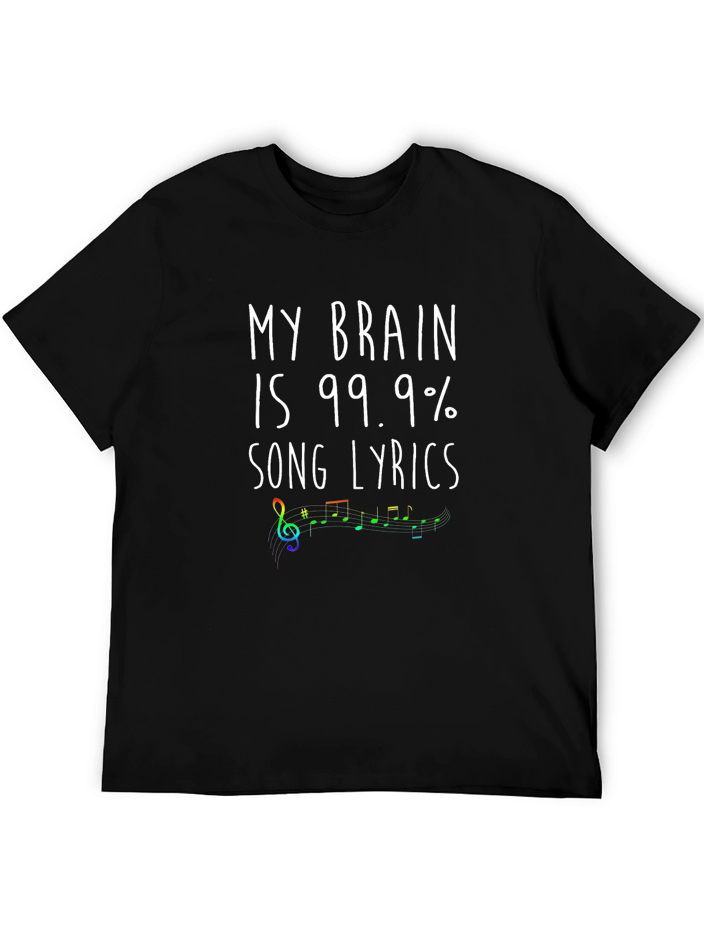 Song Lyrics Brain T-Shirt - Music Lover Tee