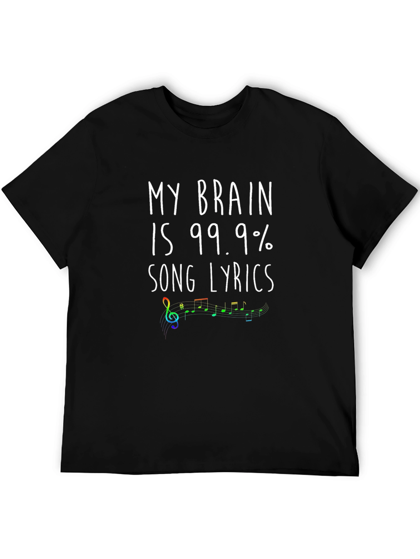 Song Lyrics Brain T-Shirt - Music Lover Tee
