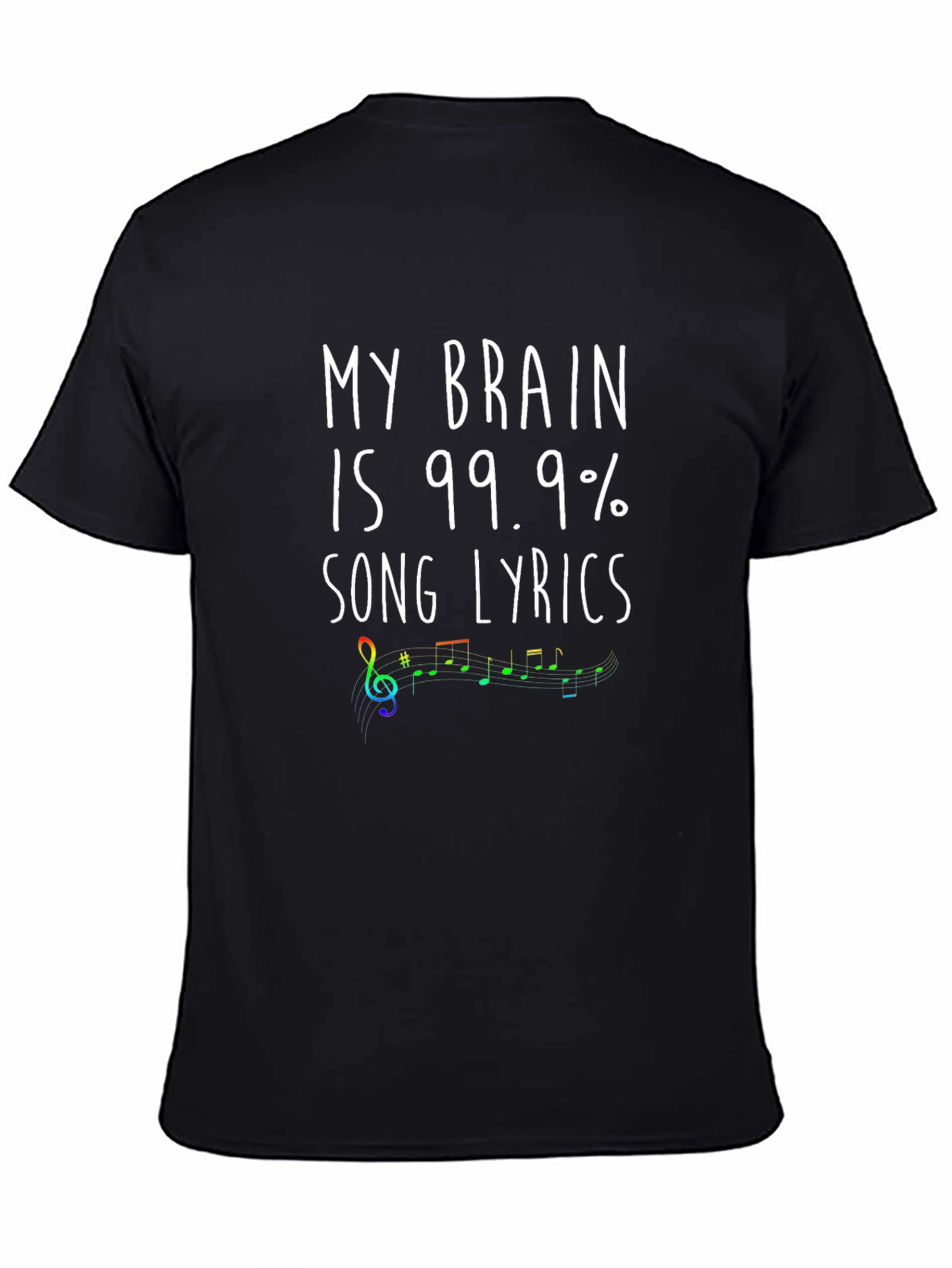 Song Lyrics Brain T-Shirt - Music Lover Tee