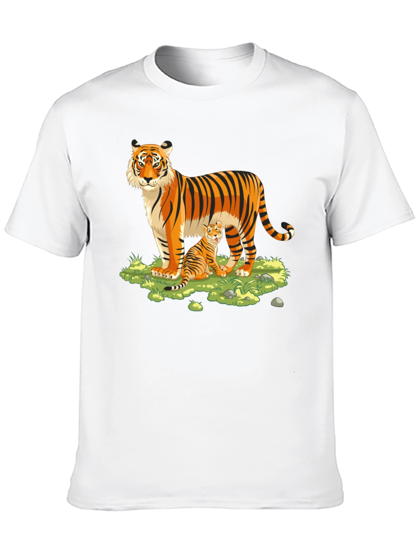 Tiger Cub T-Shirt: Black Cotton Blend