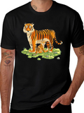 Tiger Cub T-Shirt: Black Cotton Blend