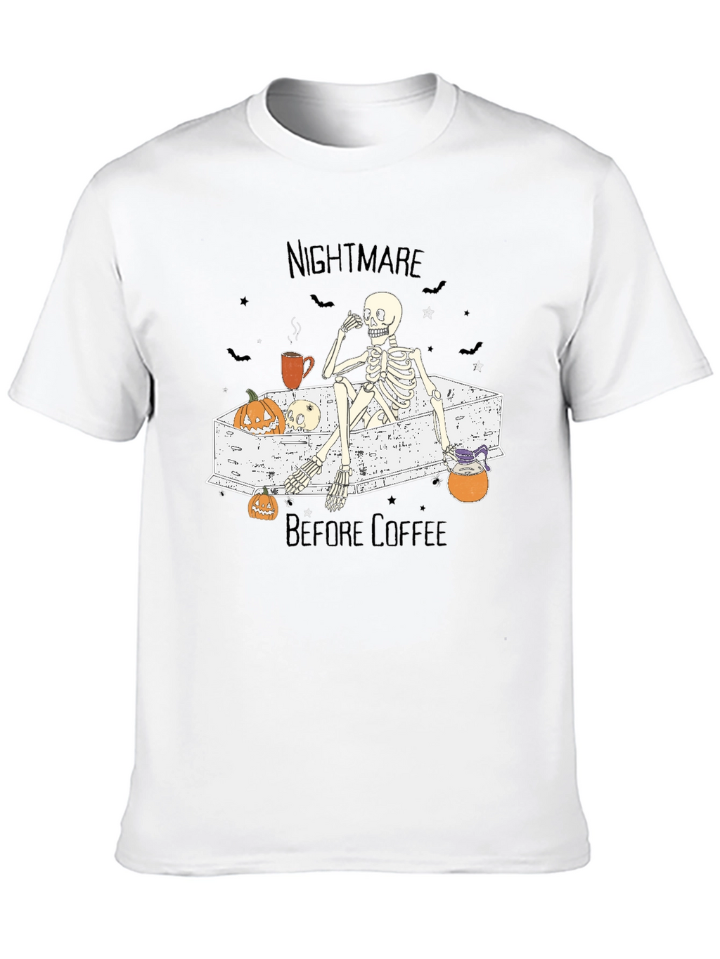 Nightmare Before Coffee Skeleton T-Shirt
