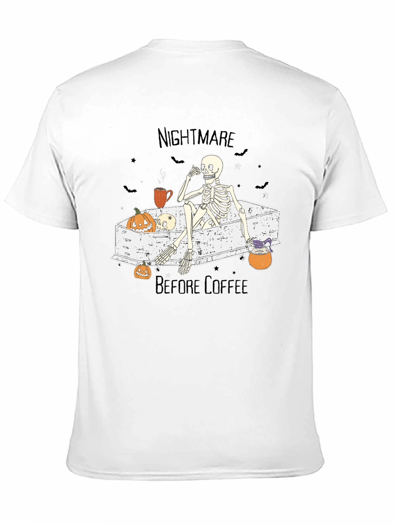 Nightmare Before Coffee Skeleton T-Shirt