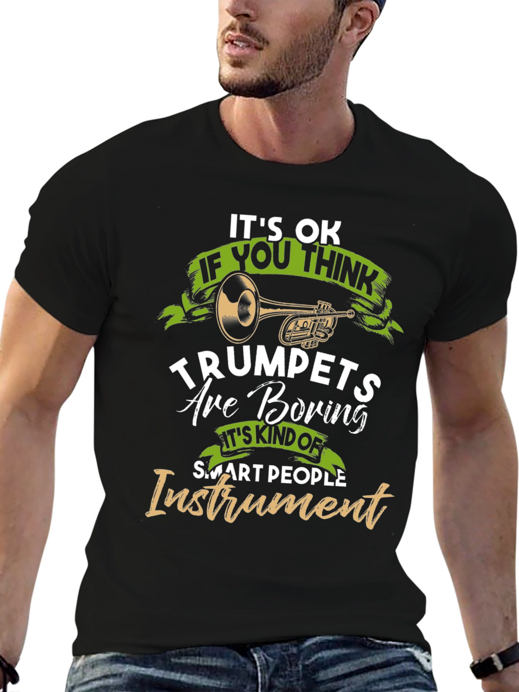 Funny Trumpet Player Graphic T-Shirt