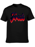 Pride Retro Wave T-Shirt Black Cotton