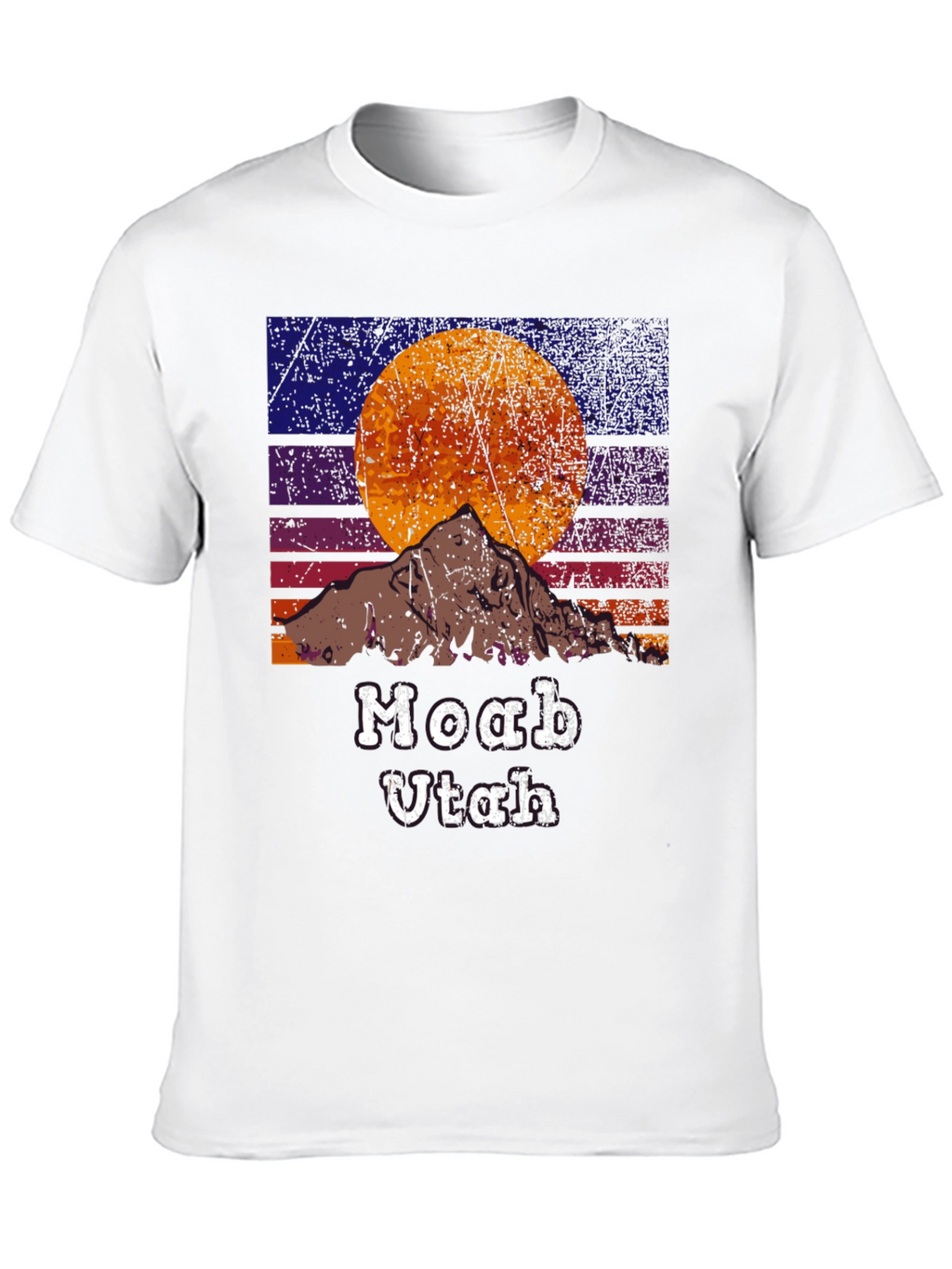 Moab Utah Retro Sunset T-Shirt