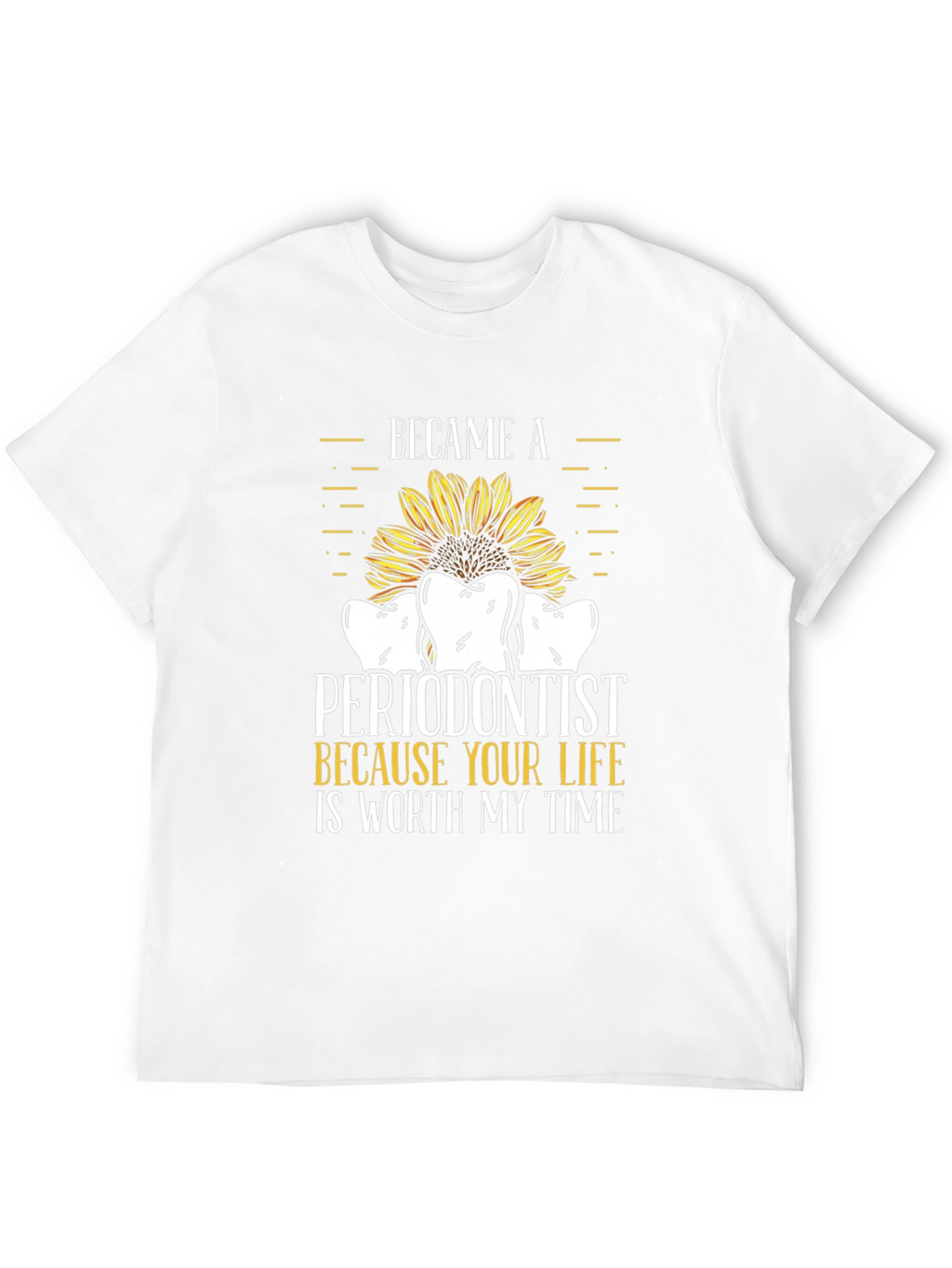 Periodontist Sunflower Graphic T-Shirt