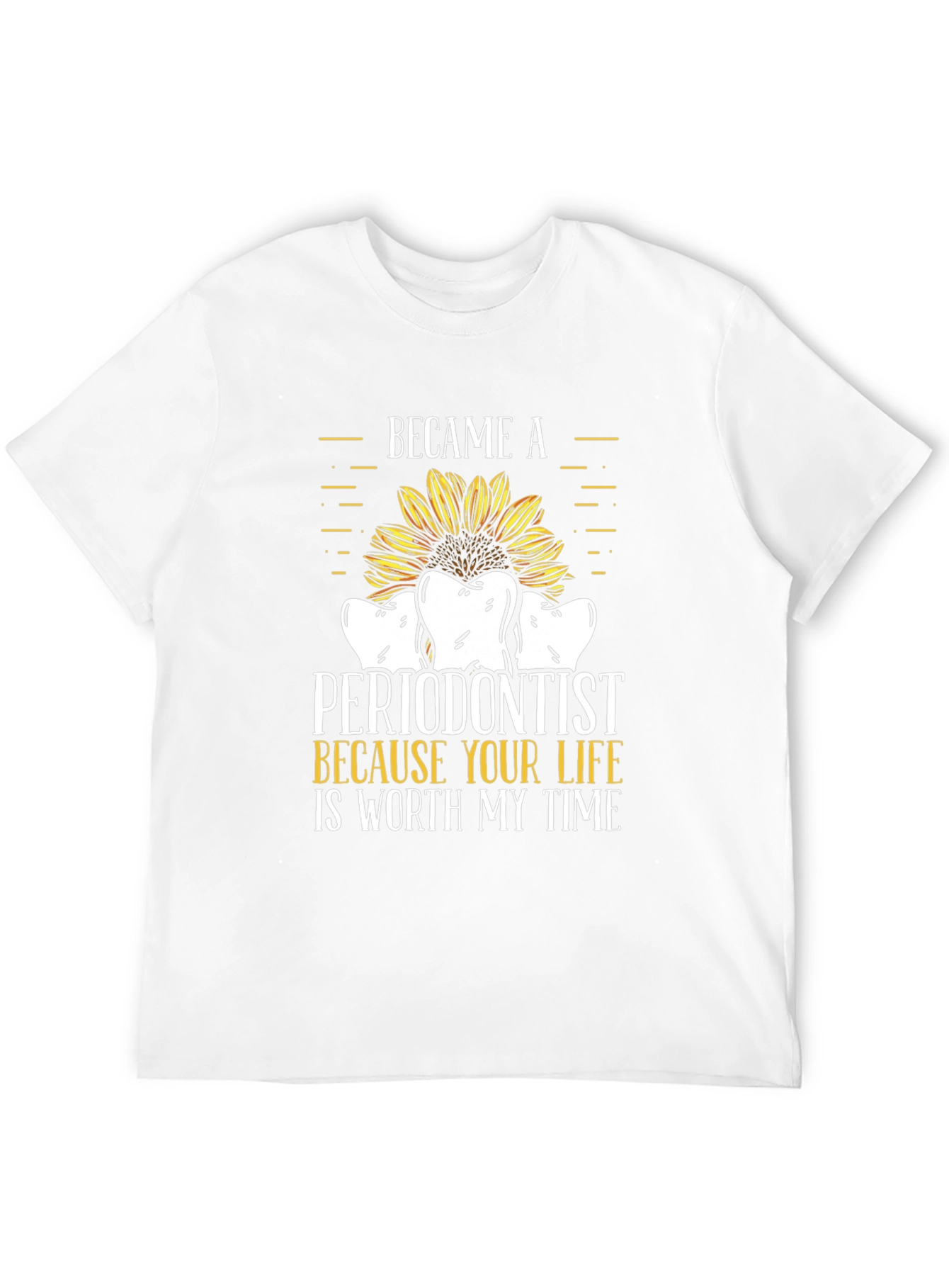 Periodontist Sunflower Graphic T-Shirt