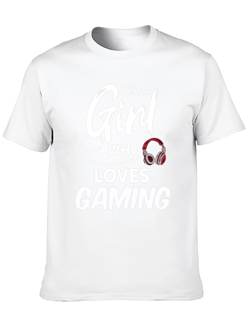 Just a Girl Who Loves Gaming Black T-Shirt