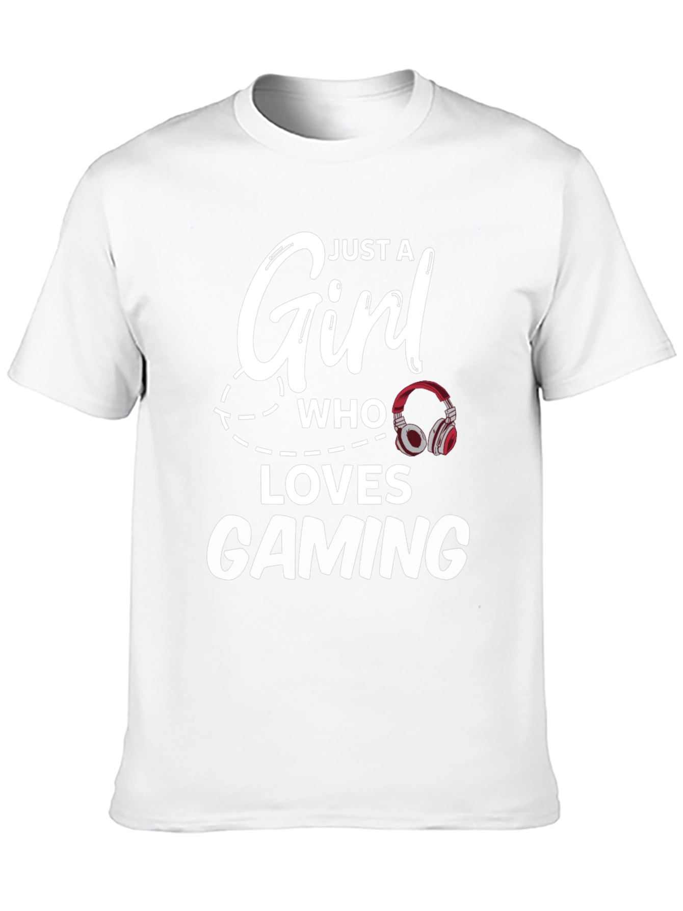 Just a Girl Who Loves Gaming Black T-Shirt