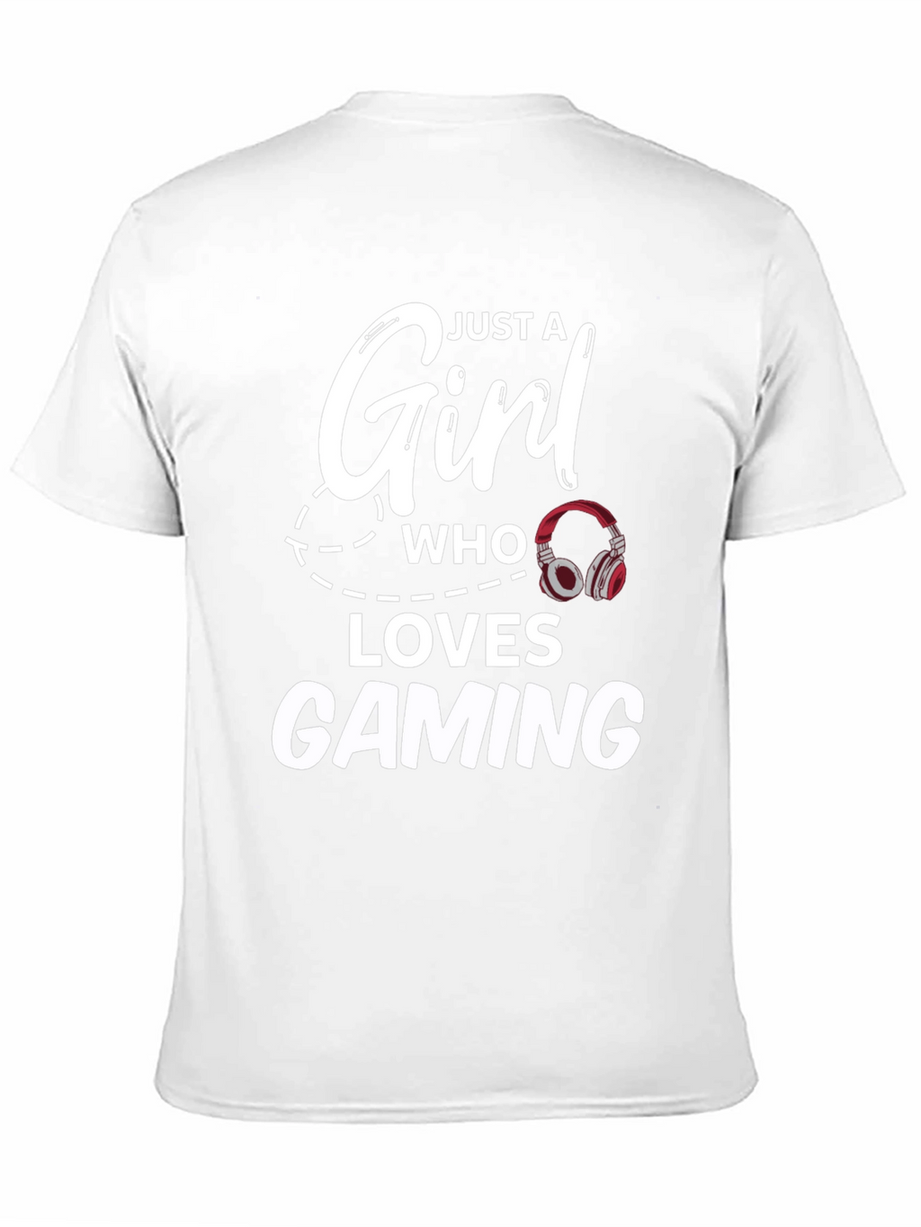 Just a Girl Who Loves Gaming Black T-Shirt