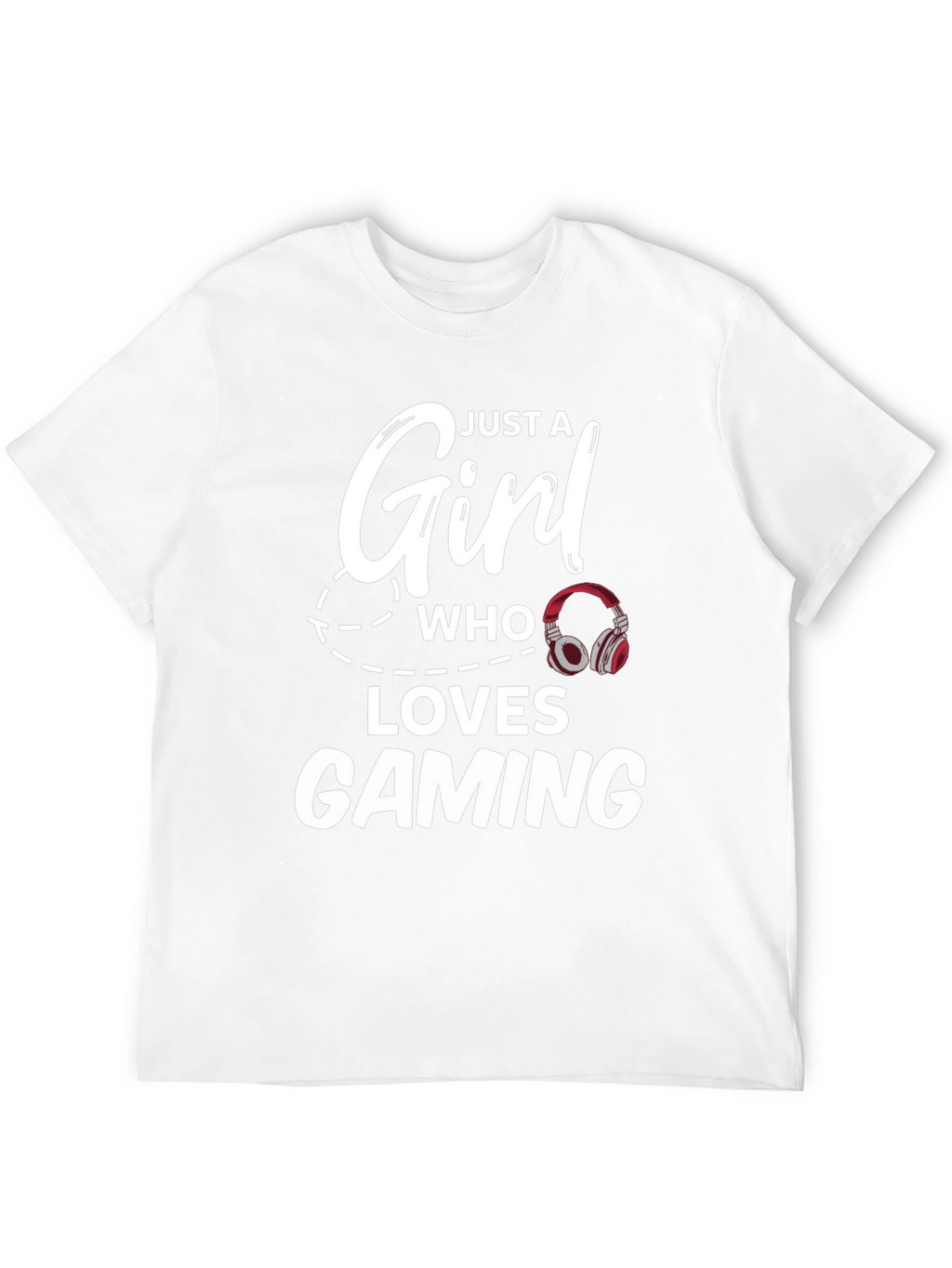 Just a Girl Who Loves Gaming Black T-Shirt