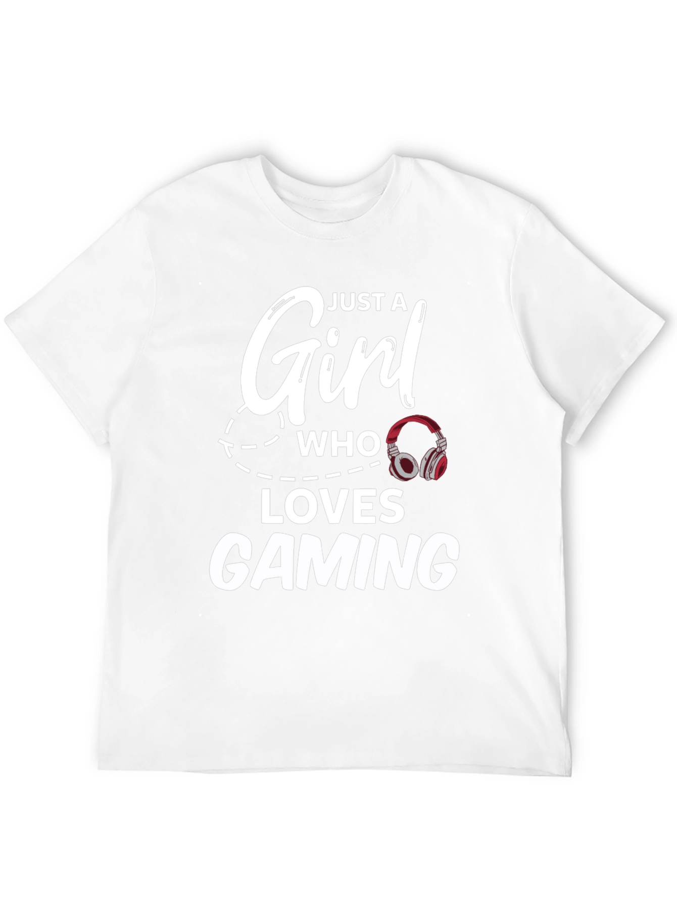 Just a Girl Who Loves Gaming Black T-Shirt