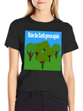 Earth Green Again Graphic T-Shirt - Environmental Tee