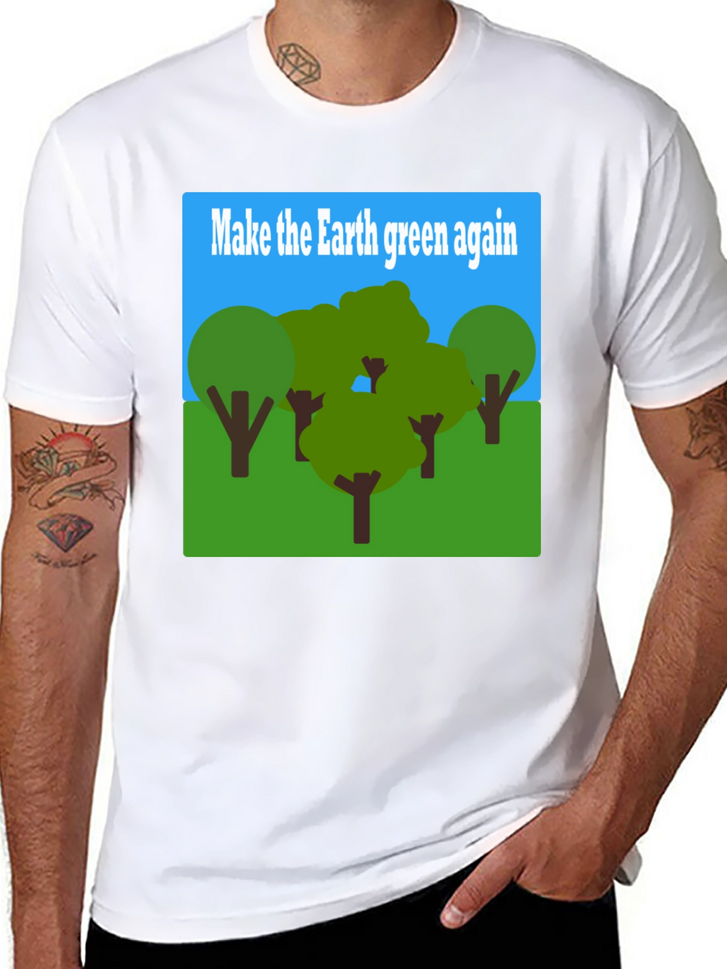 Earth Green Again Graphic T-Shirt - Environmental Tee