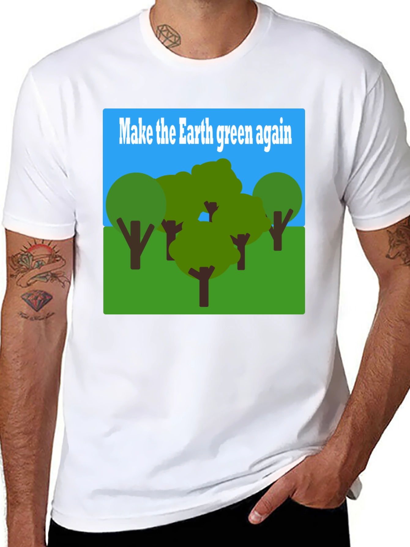 Earth Green Again Graphic T-Shirt - Environmental Tee