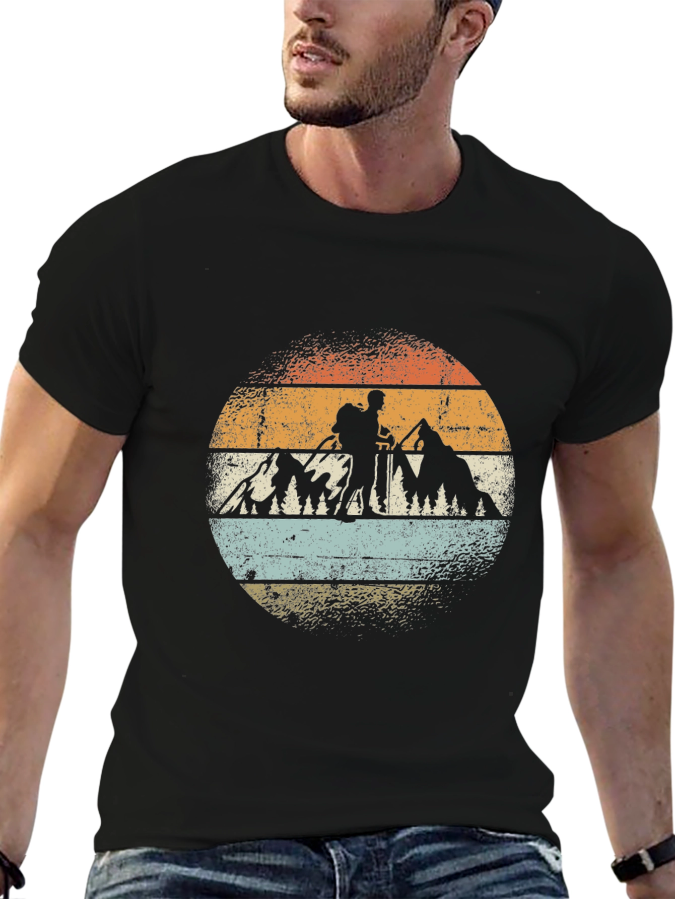 Vintage Hiker Graphic Tee - Adventure Awaits!