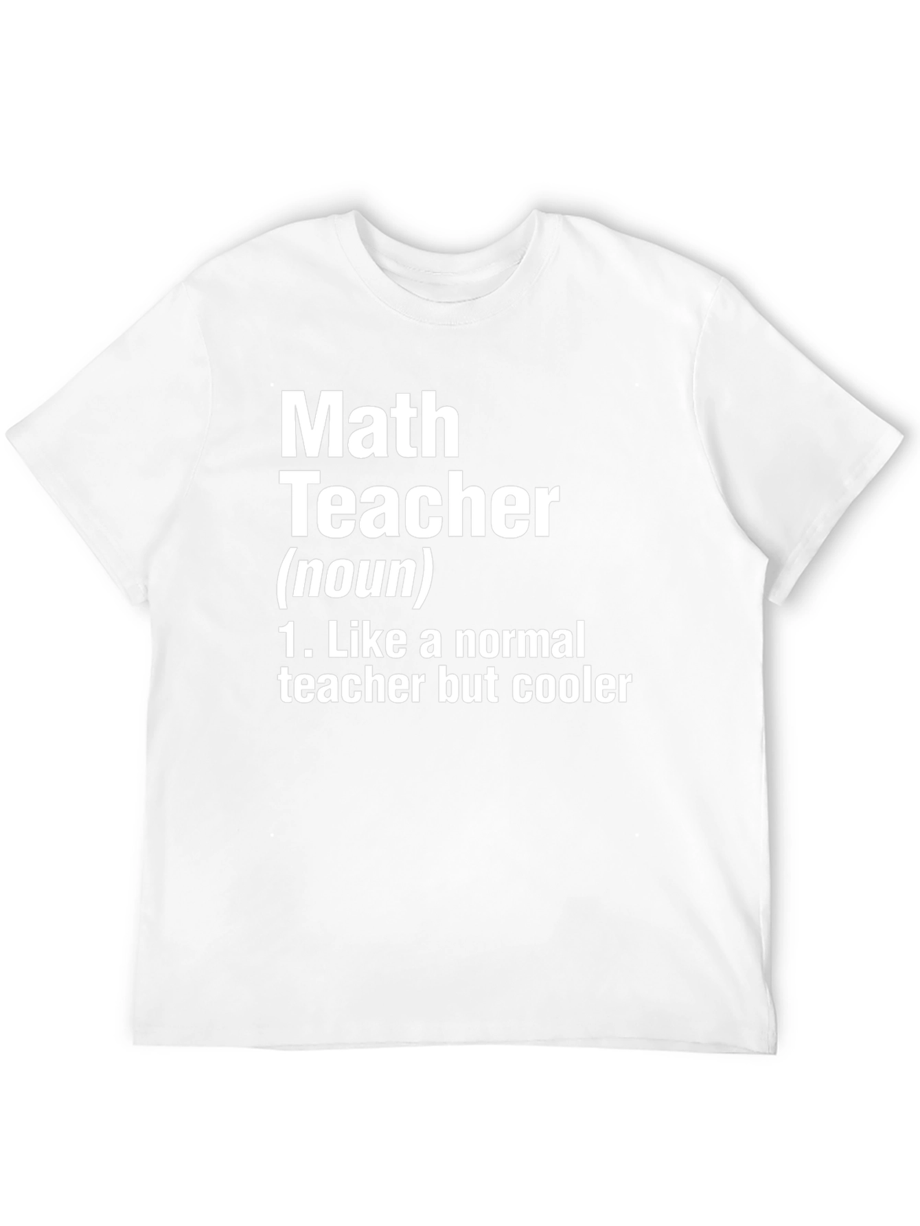 Math Teacher Definition Novelty T-Shirt