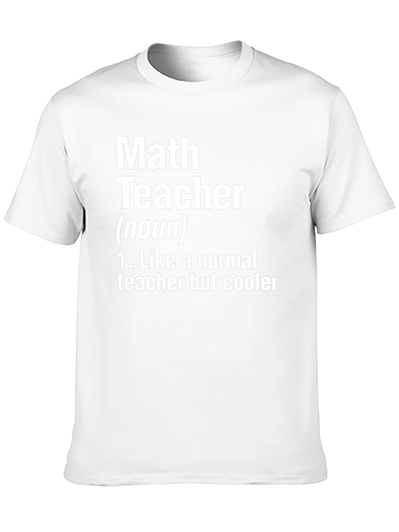Math Teacher Definition Novelty T-Shirt