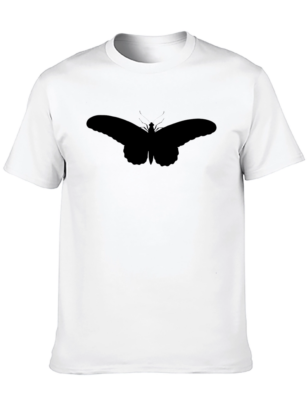 Butterfly Silhouette Black T-Shirt