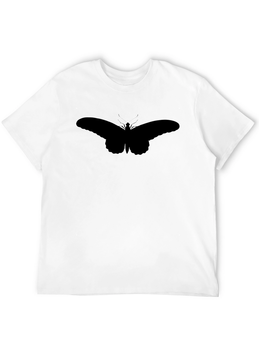 Butterfly Silhouette Black T-Shirt