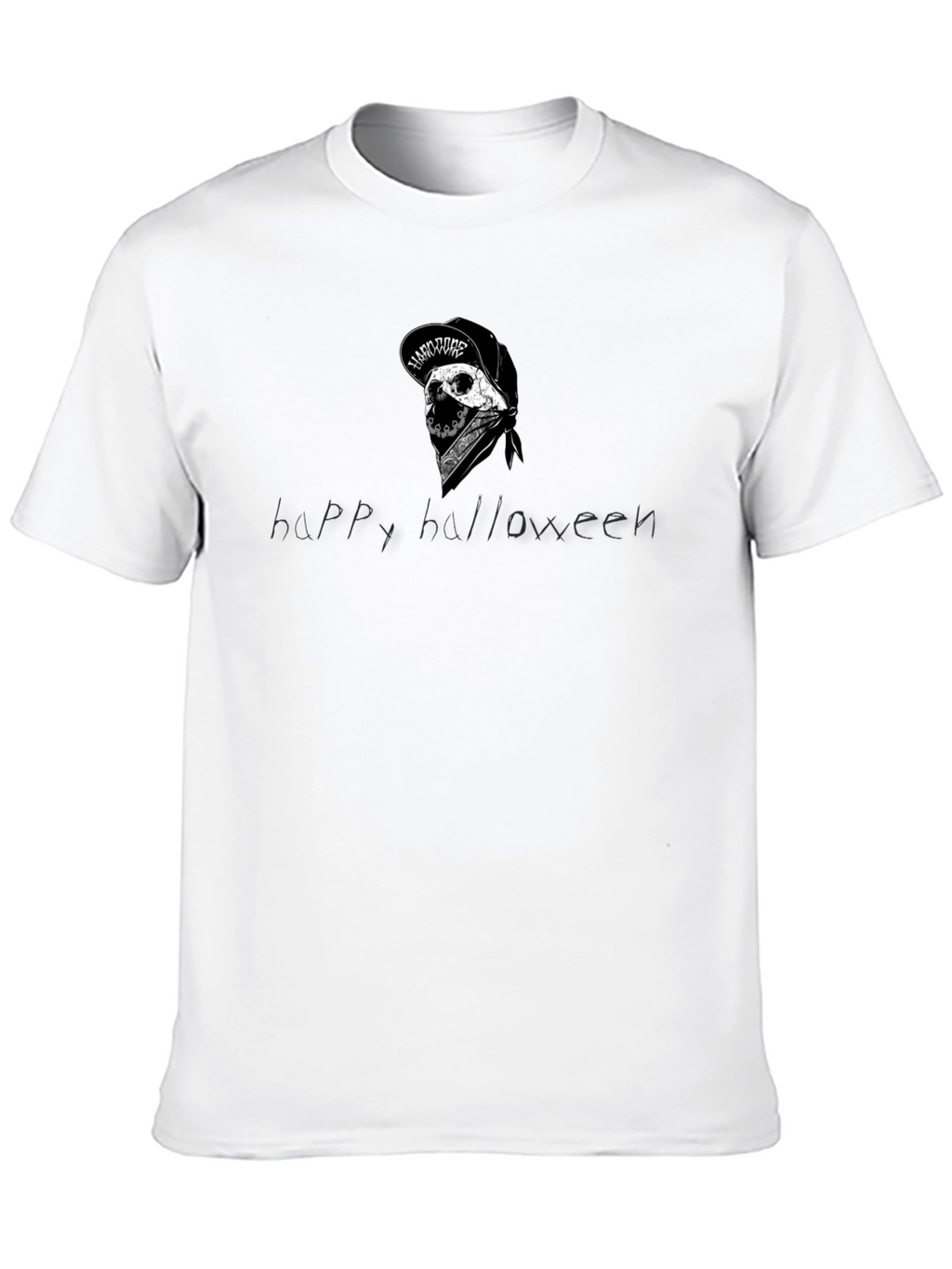 Happy Halloween Skeleton Graphic Tee