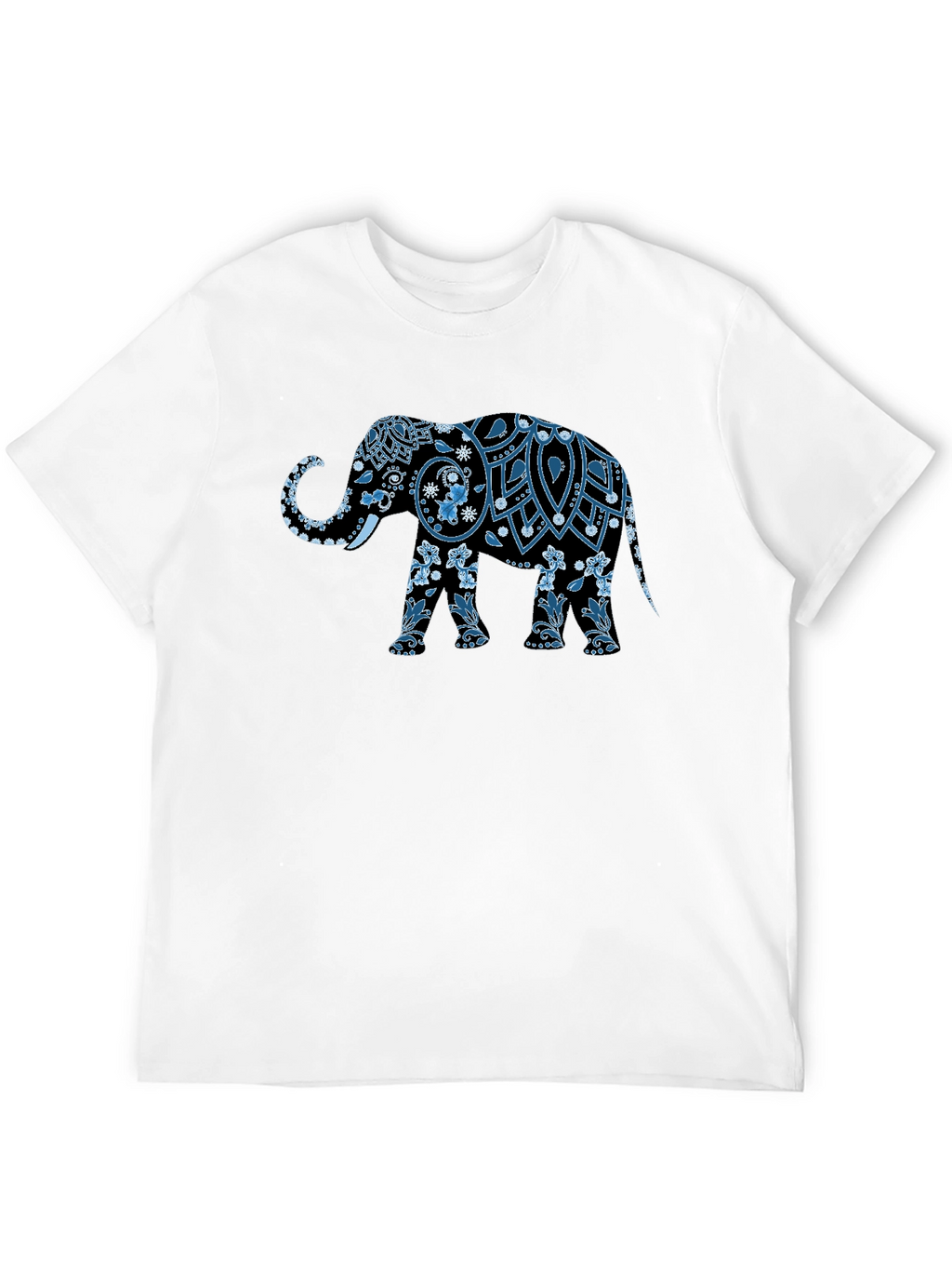Elephant Graphic Print Mens T-Shirt
