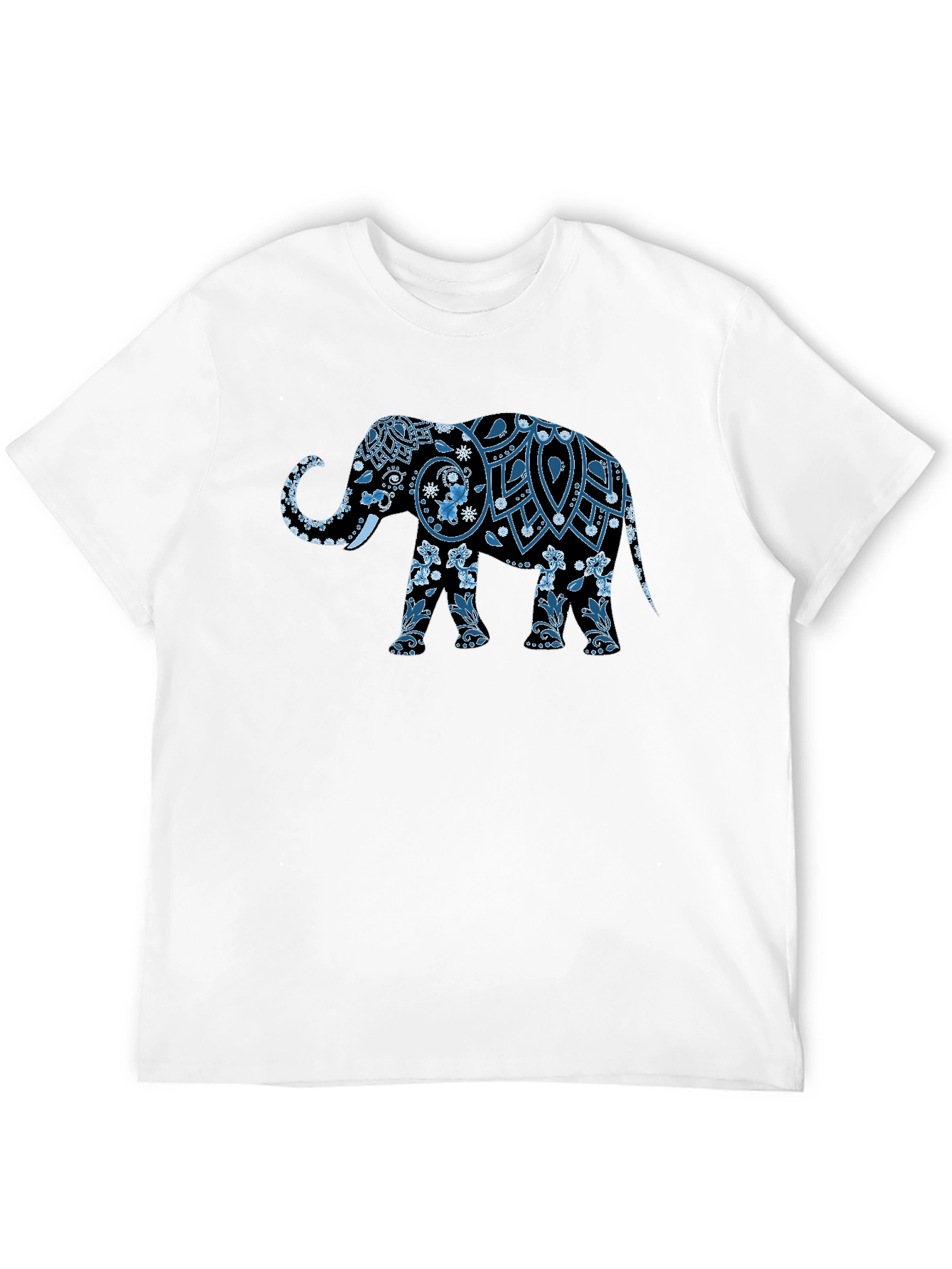 Elephant Graphic Print Mens T-Shirt