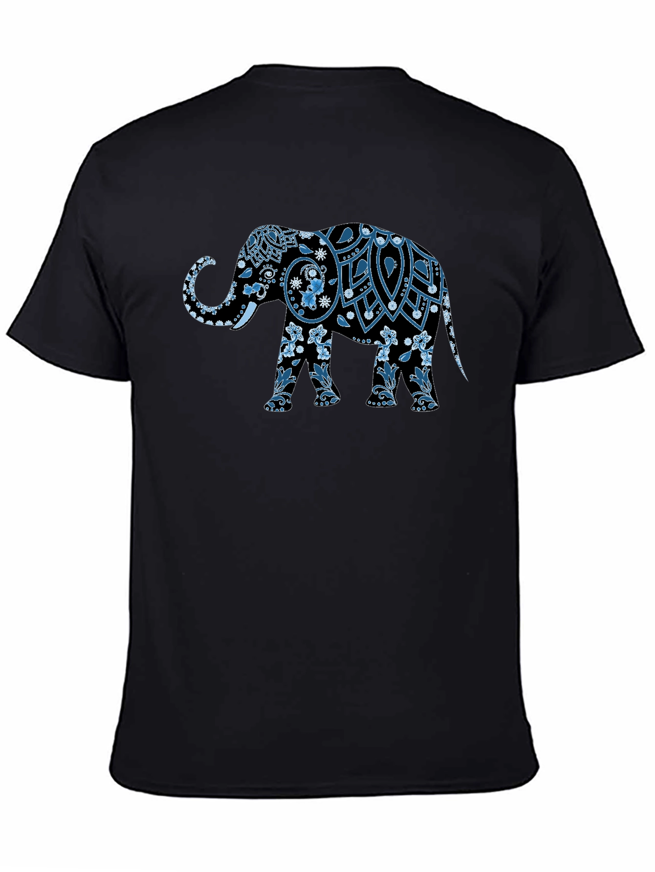 Elephant Graphic Print Mens T-Shirt