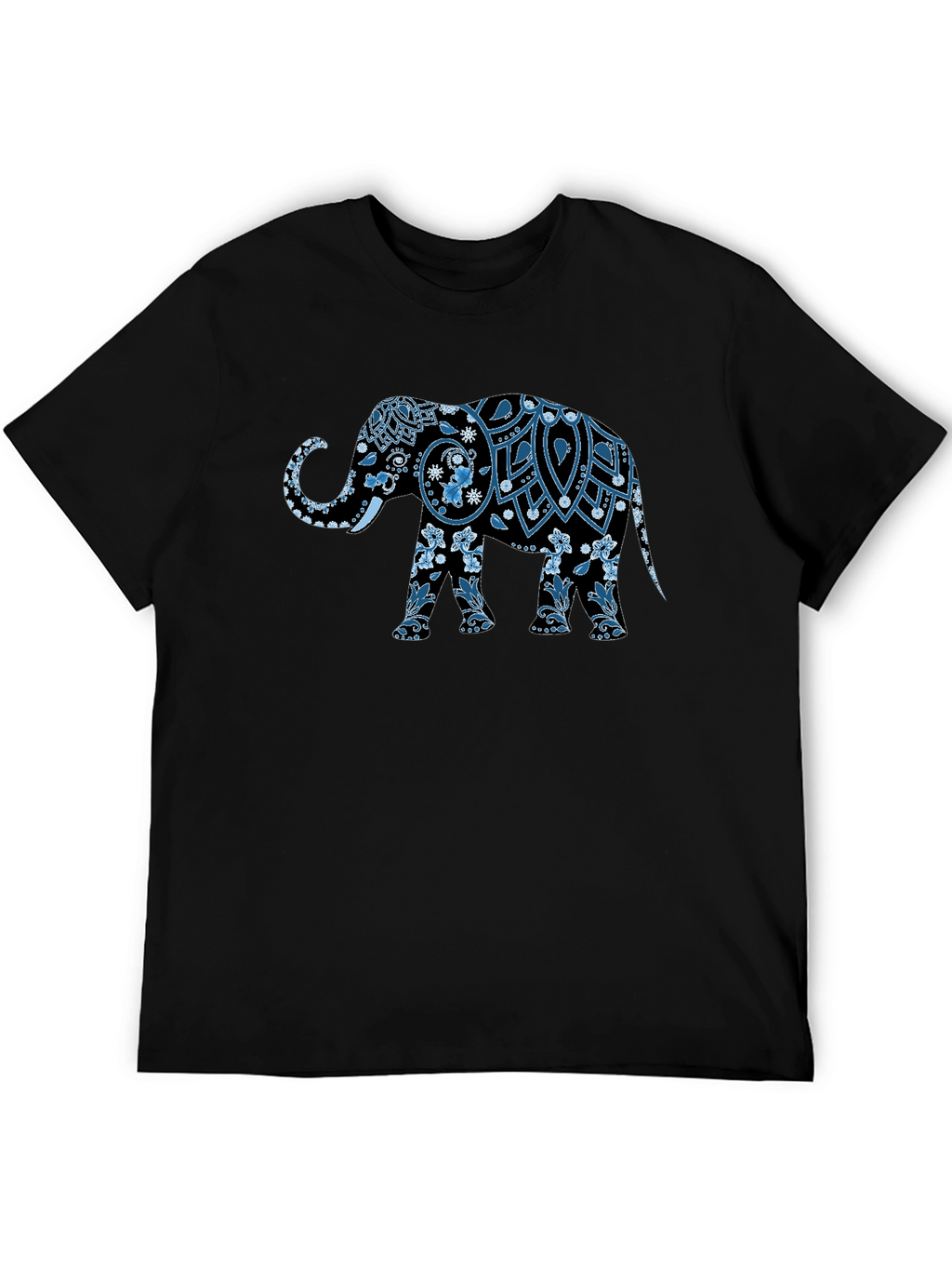 Elephant Graphic Print Mens T-Shirt