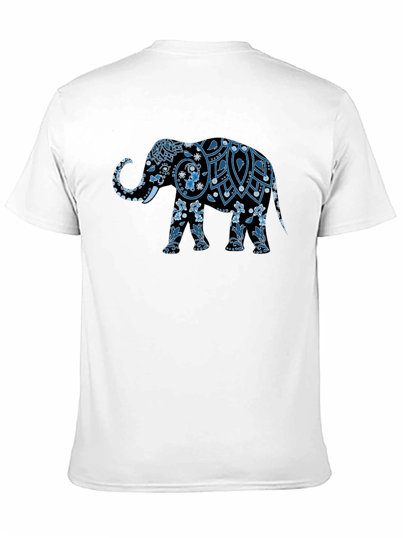 Elephant Graphic Print Mens T-Shirt