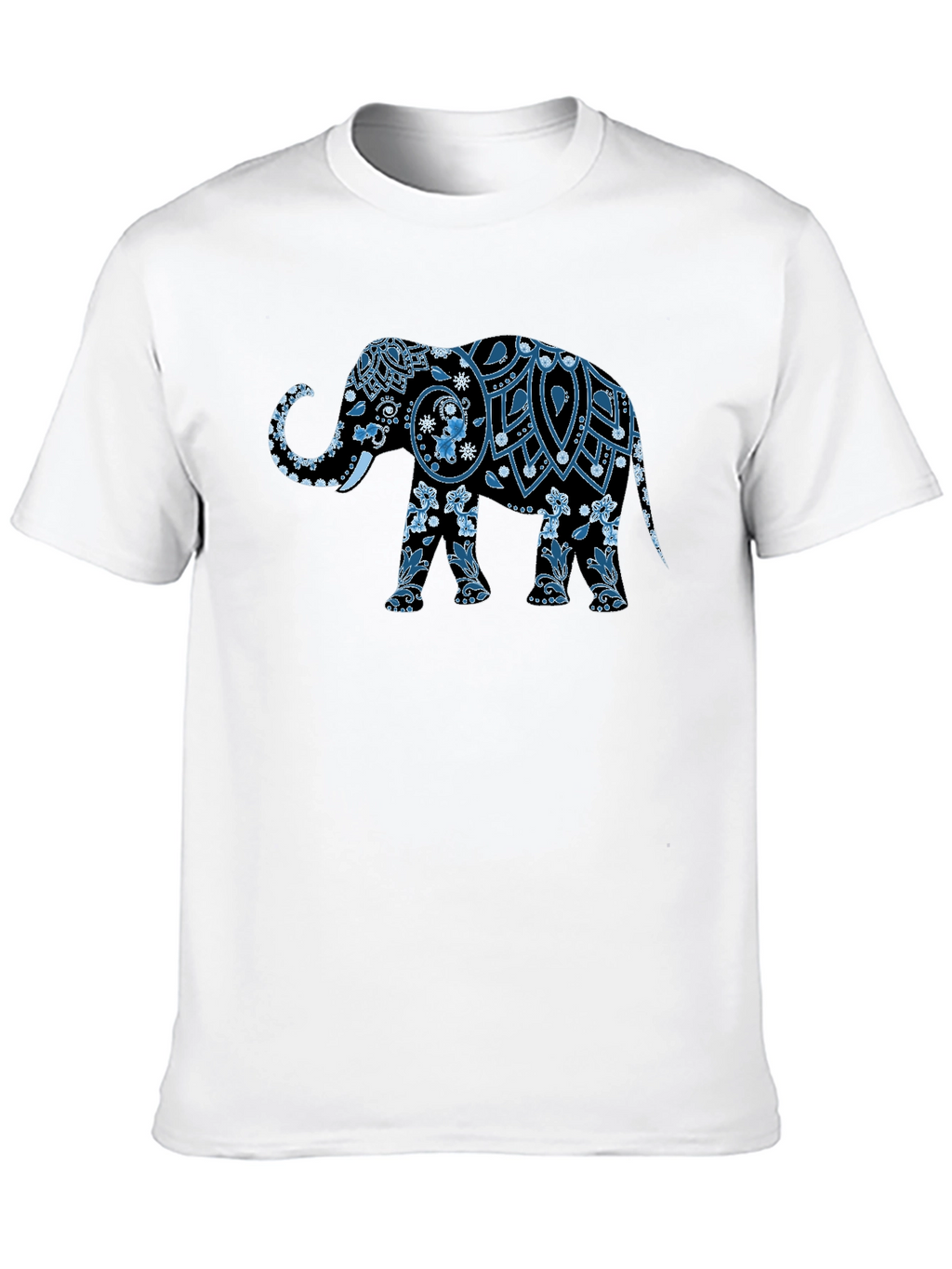 Elephant Graphic Print Mens T-Shirt